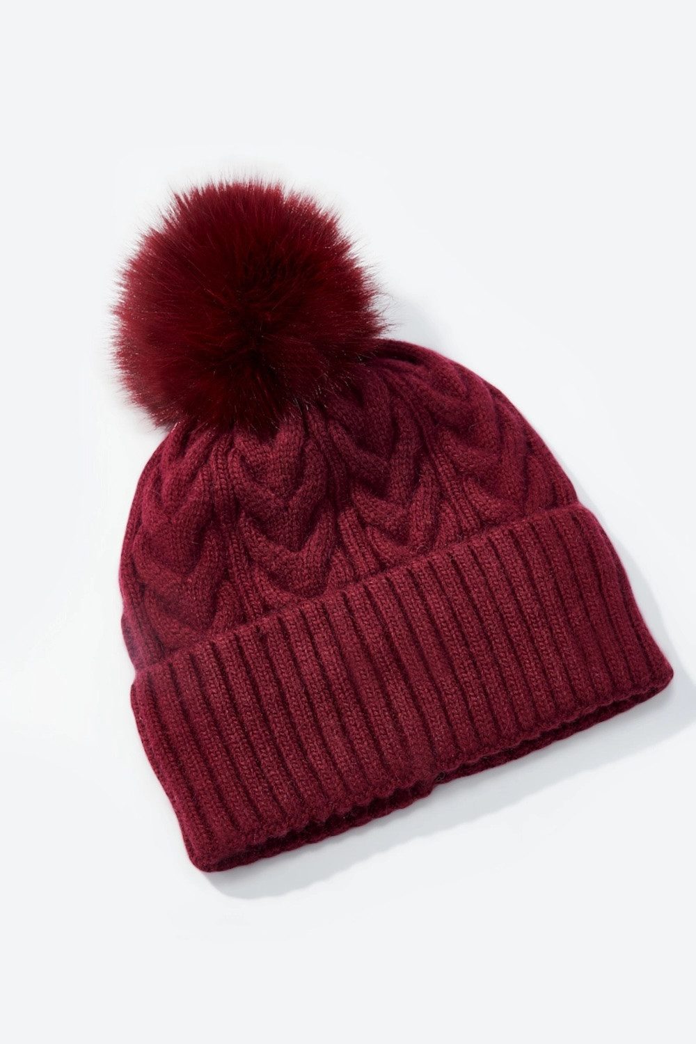 LK Trend & Style Bommelmütze Gestrickte Wollmütze sportlich, warmes Accessoires