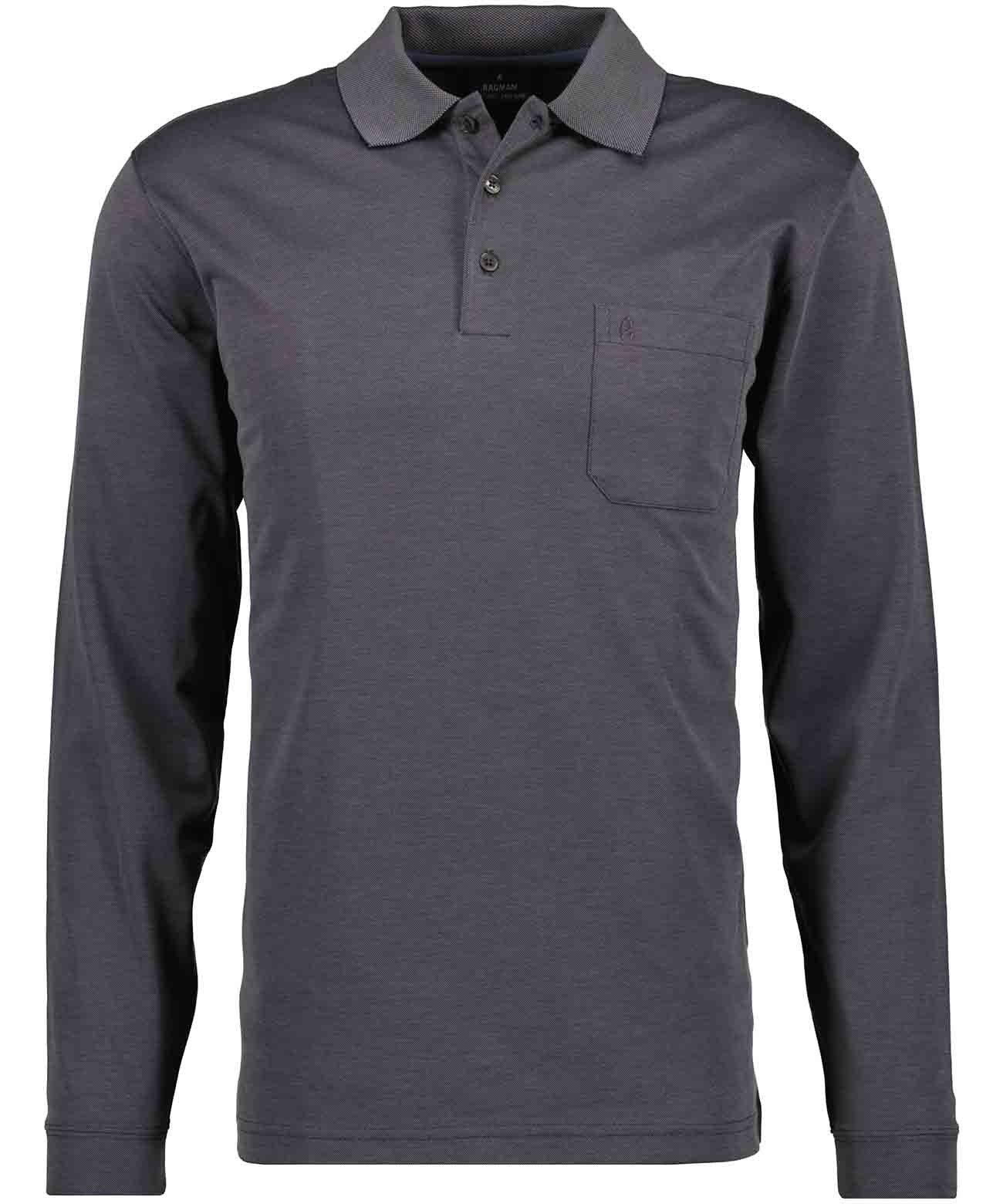 Langarm-Poloshirt