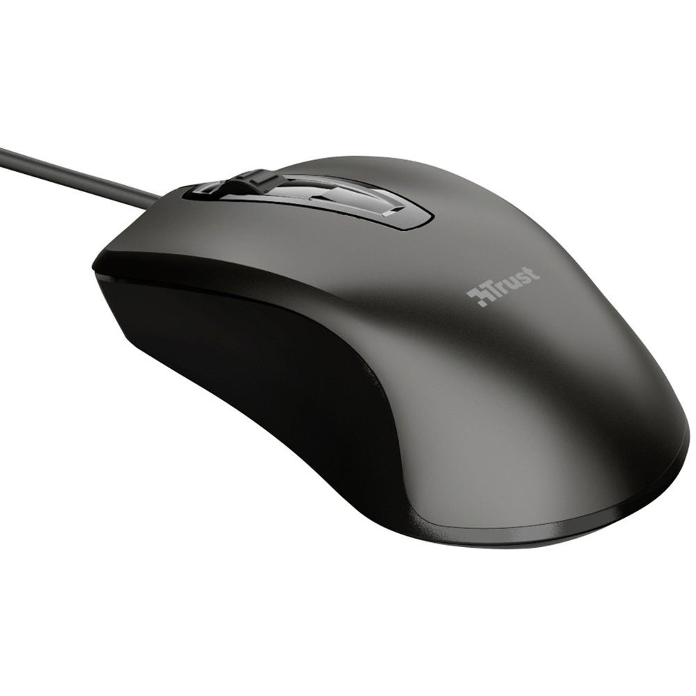 Trust Trust CARVE Maus USB Optisch Schwarz 3 Tasten 1200 dpi Mäuse