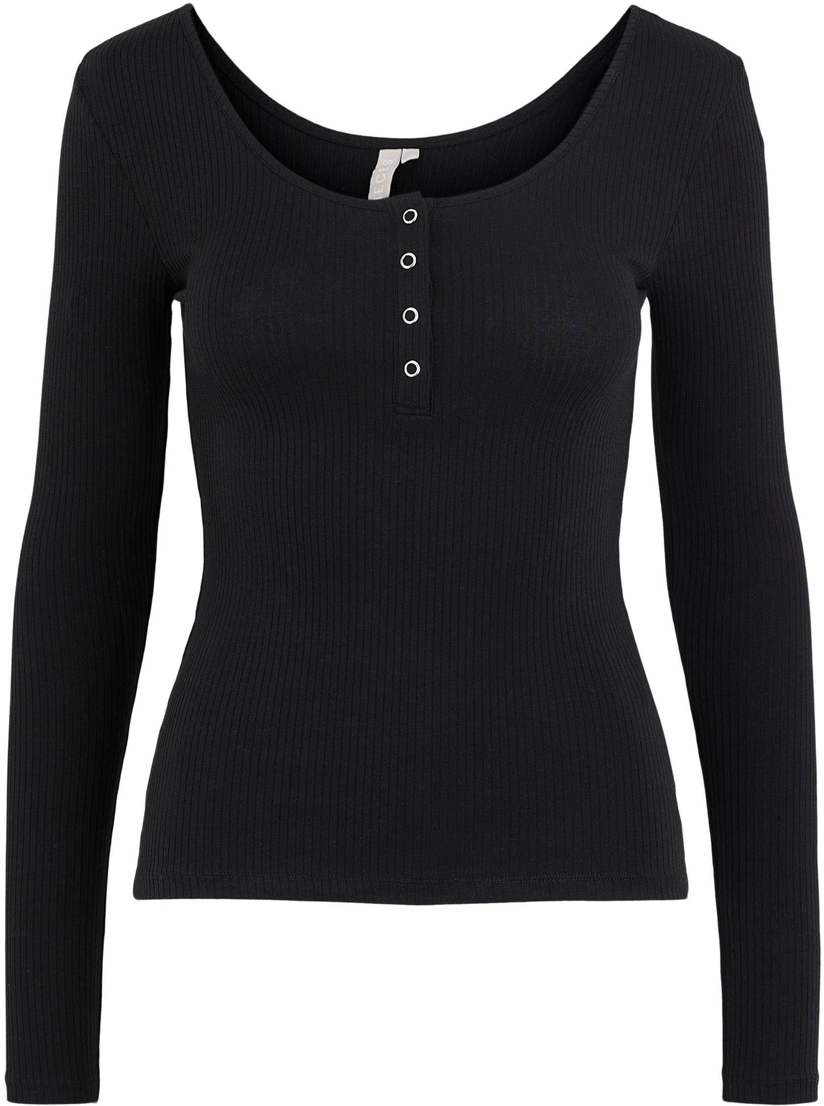 Langarmshirt TOP BC NOOS pieces LS PCKITTE Black