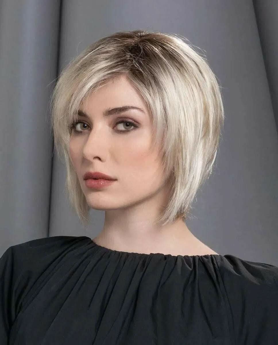 Ellen Wille Kunsthaarperücke Ellen Wille Ava Mono Part, Natürlicher Bob-Look mit Lace Front und Mono-Scheitel für 54-56 cm.