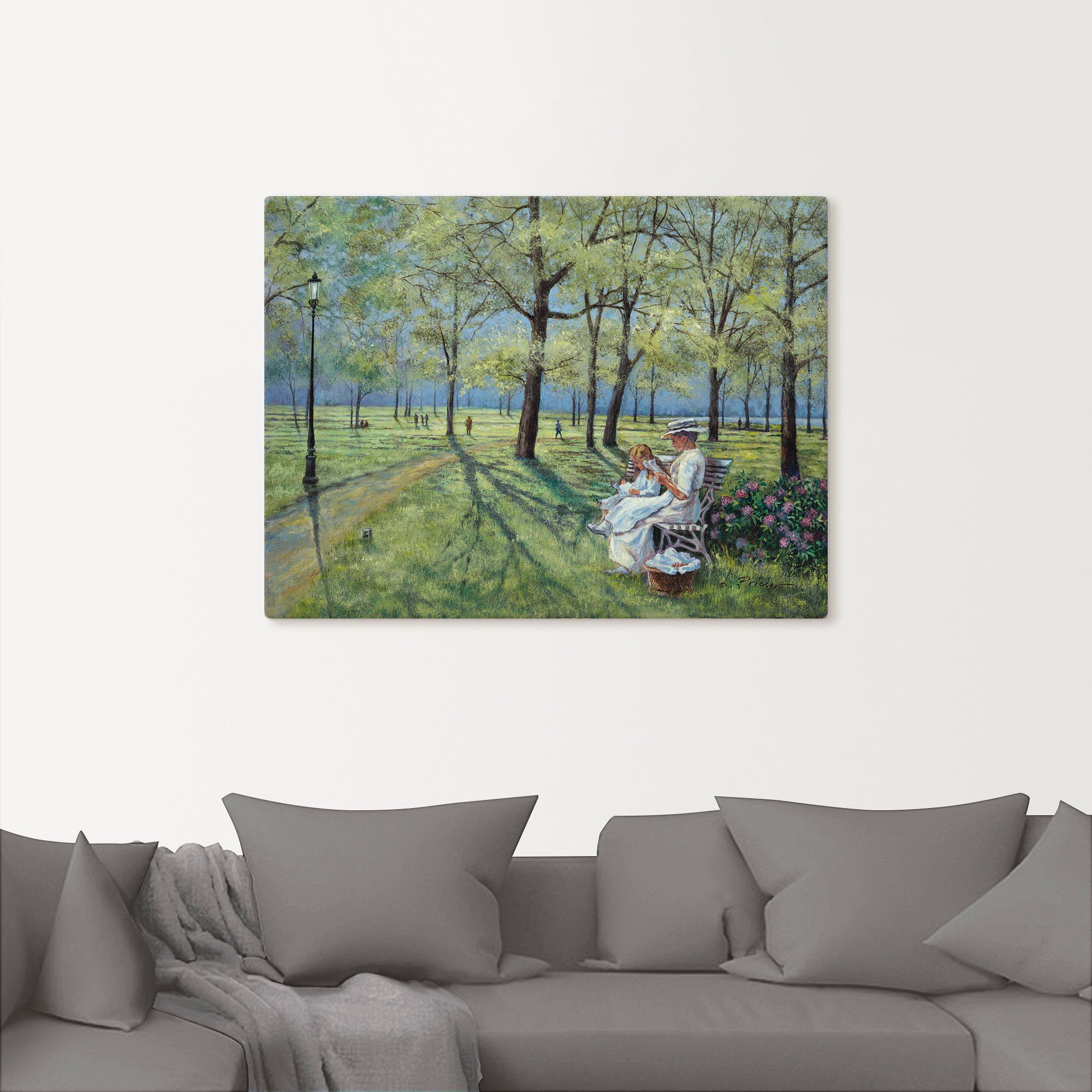 Poster Wandbild Leinwandbild, Alubild, (1 Wiesen versch. St), Artland Im oder & Park, als Bäume Größen Wandaufkleber in