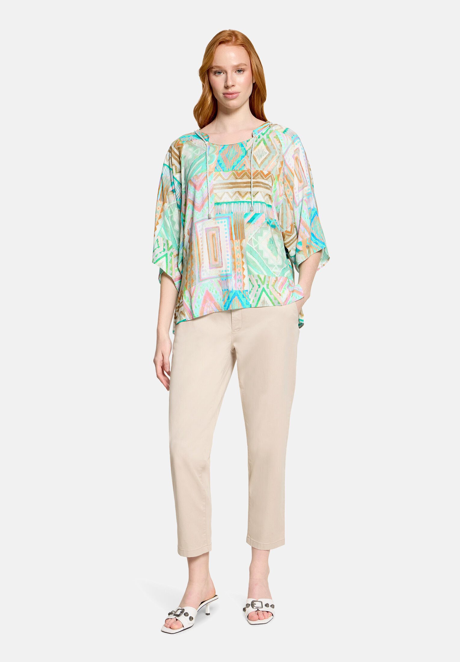 Cartoon Schlupfbluse Damen mit Muster