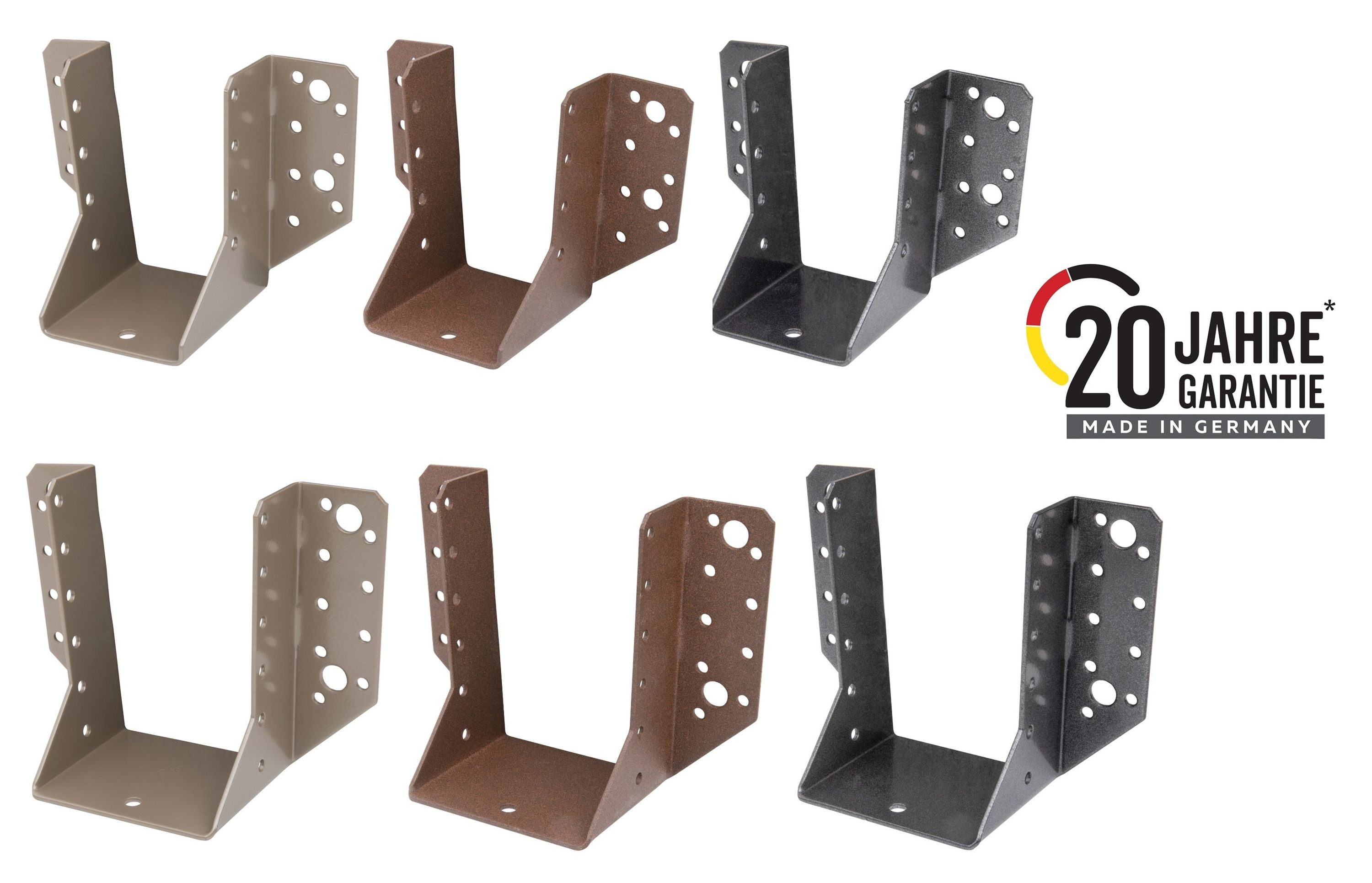 Alberts Winkelverbinder, 25 x DURAVIS® Balkenschuh Typ A, Stahl, sendzimirverzinkt, in verschie