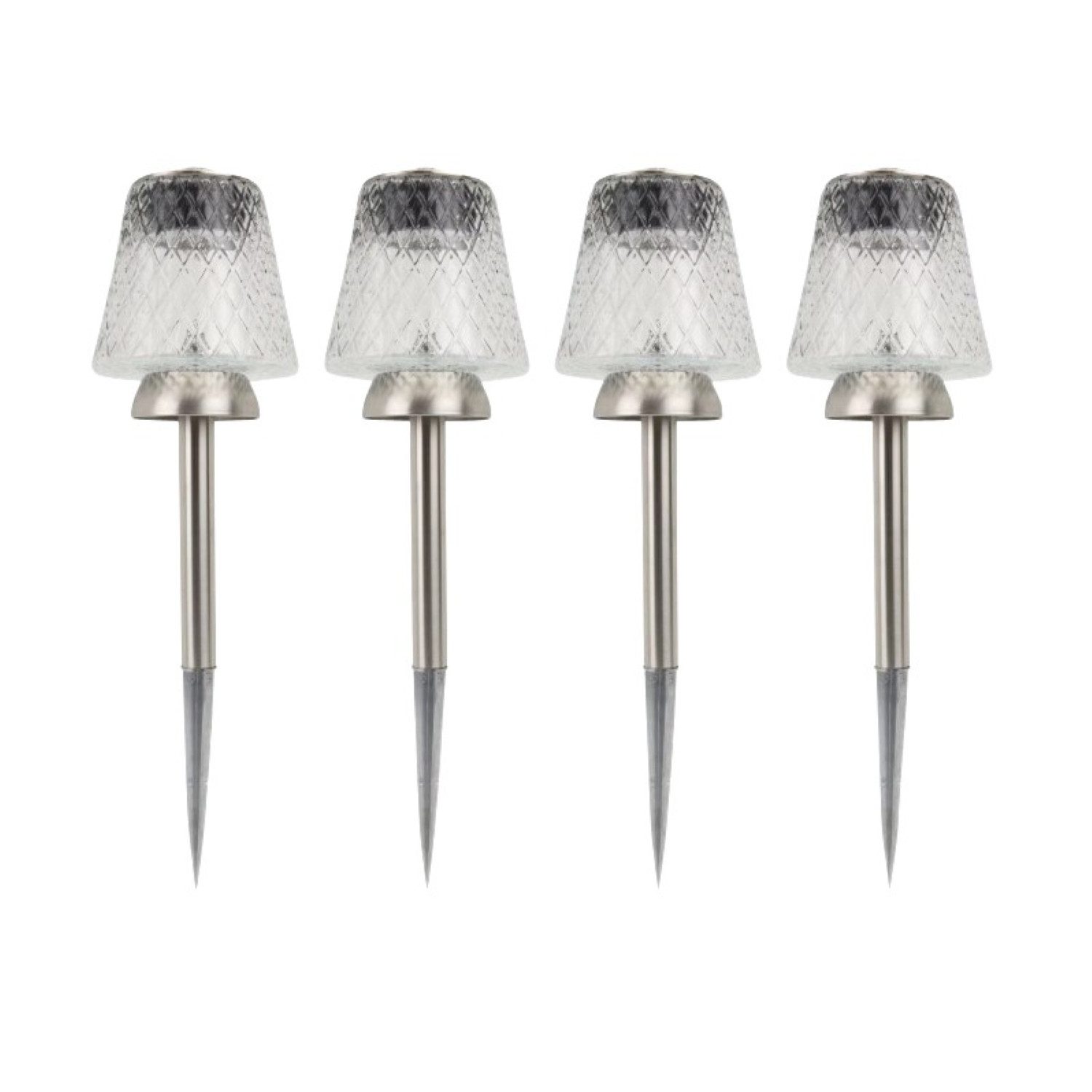 Online-Fuchs LED Solarleuchte - 4er Set Solarleuchten XL für außen - Lampen günstig online kaufen