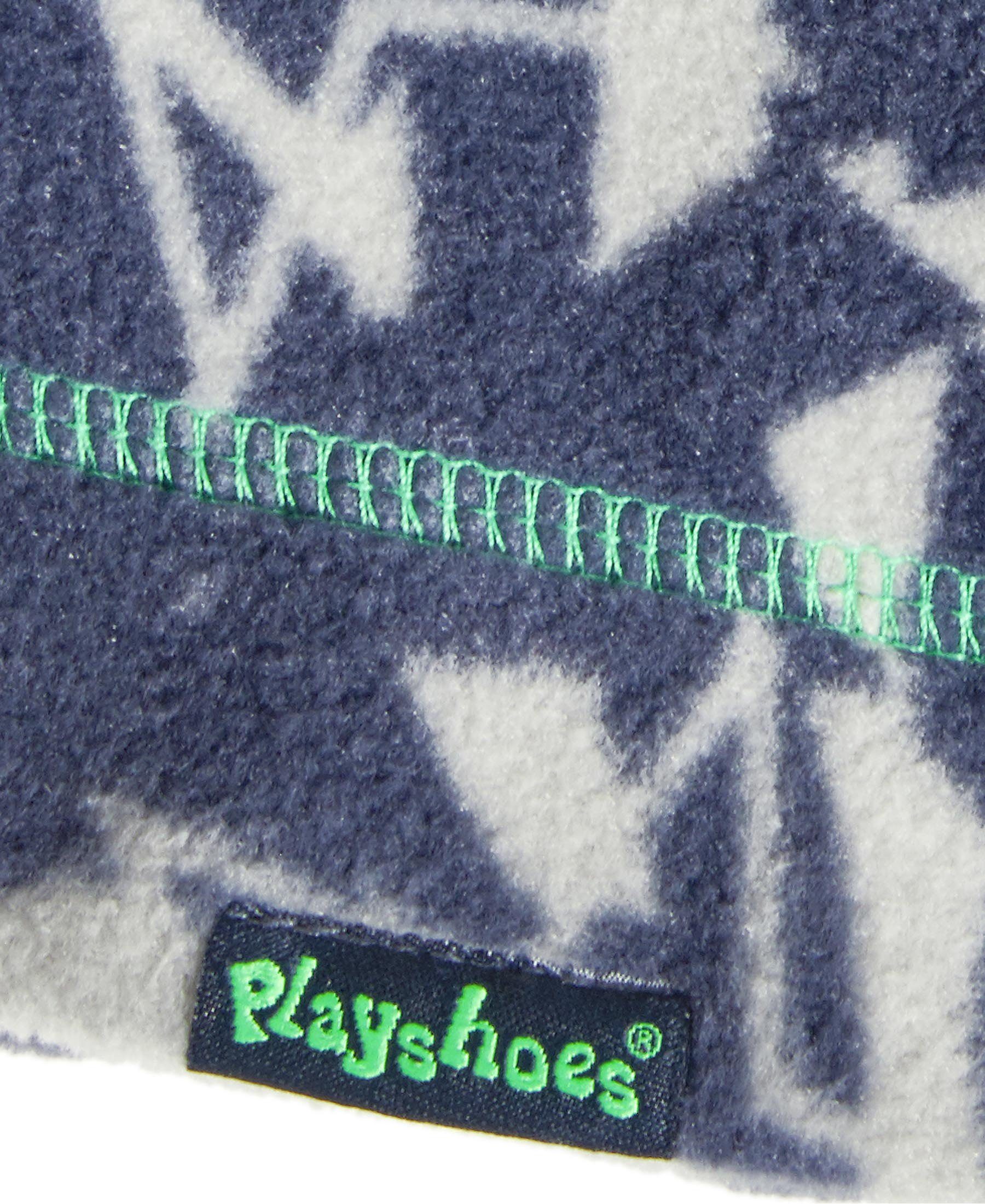 Playshoes Schlupfmütze Fleece-Beanie Sterne Camouflage
