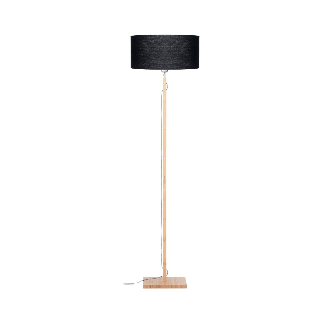Stehlampe Stehleuchte Fuji Bambus Schwarz