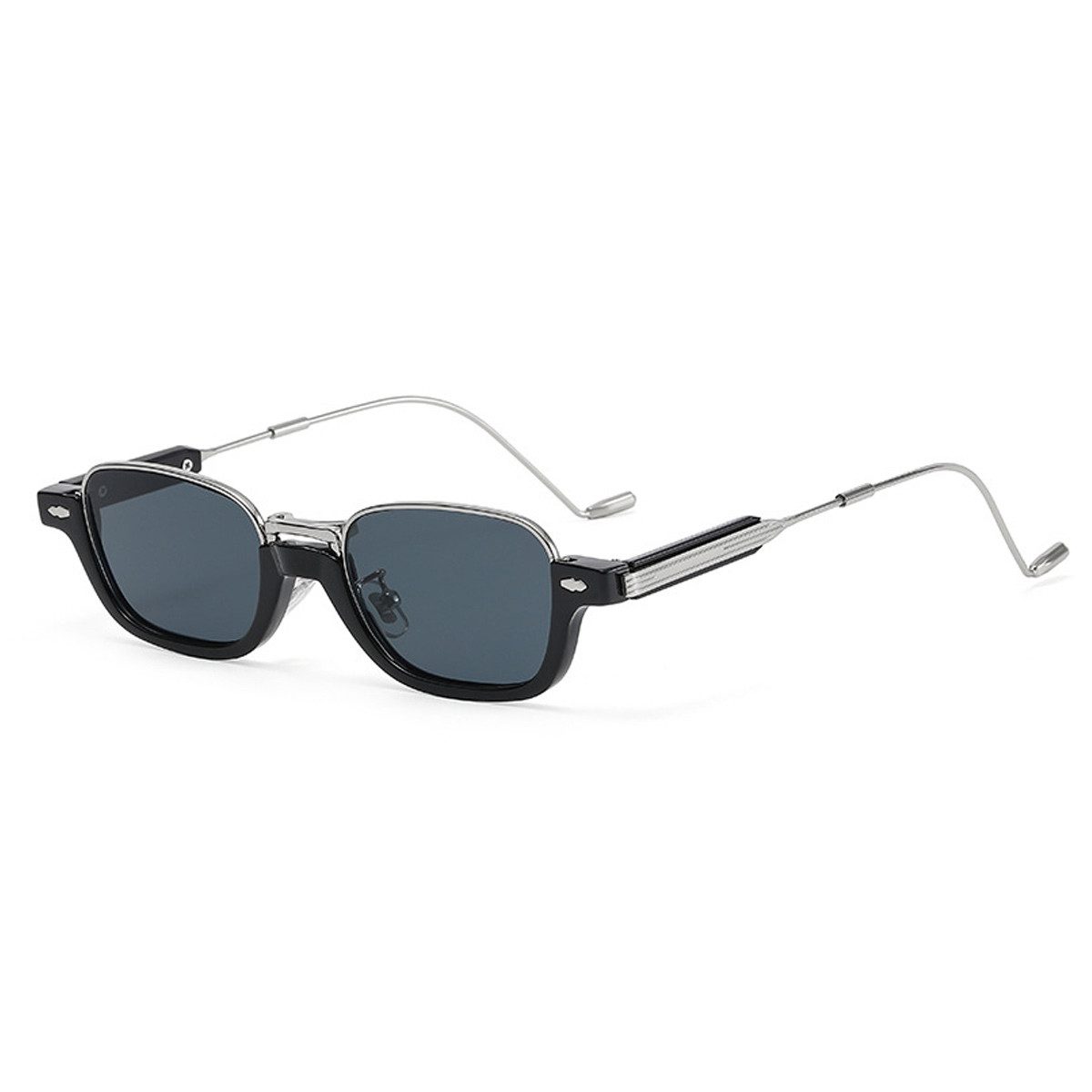 Rnemitery Sonnenbrille Vintage Sonnenbrille mit kleine Ovale Metall Rahmen für Männer Frauen