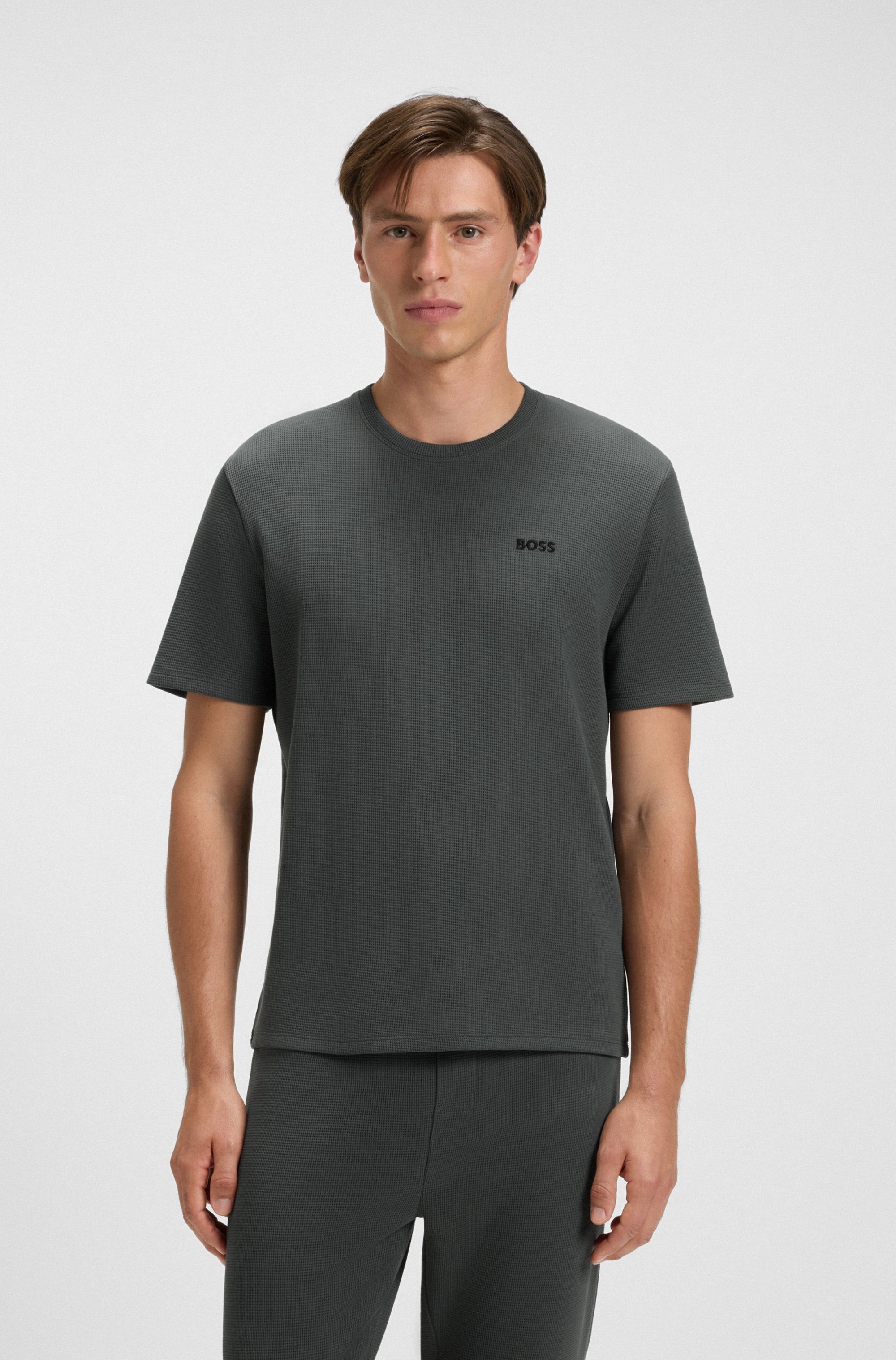 BOSS Pyjamaoberteil Waffle T-Shirt günstig online kaufen