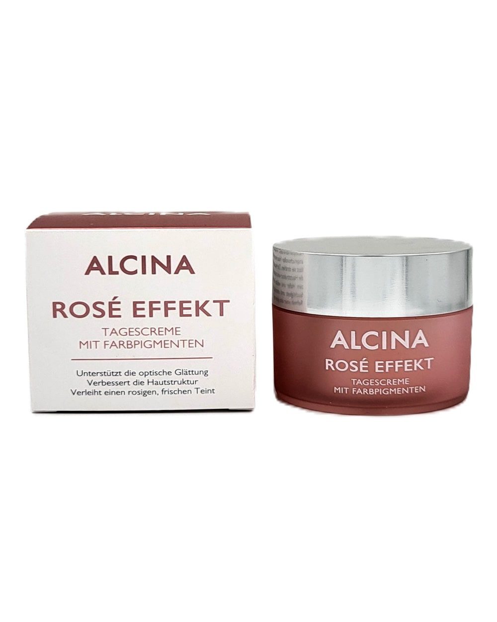 ALCINA Tagescreme ALCINA Rosé Effekt Tagescreme mit Farbpigmenten für die reifere Haut Packung, mit hautoptimierenden Pigmenten – für eine verbesserte Hautstruktur mehr