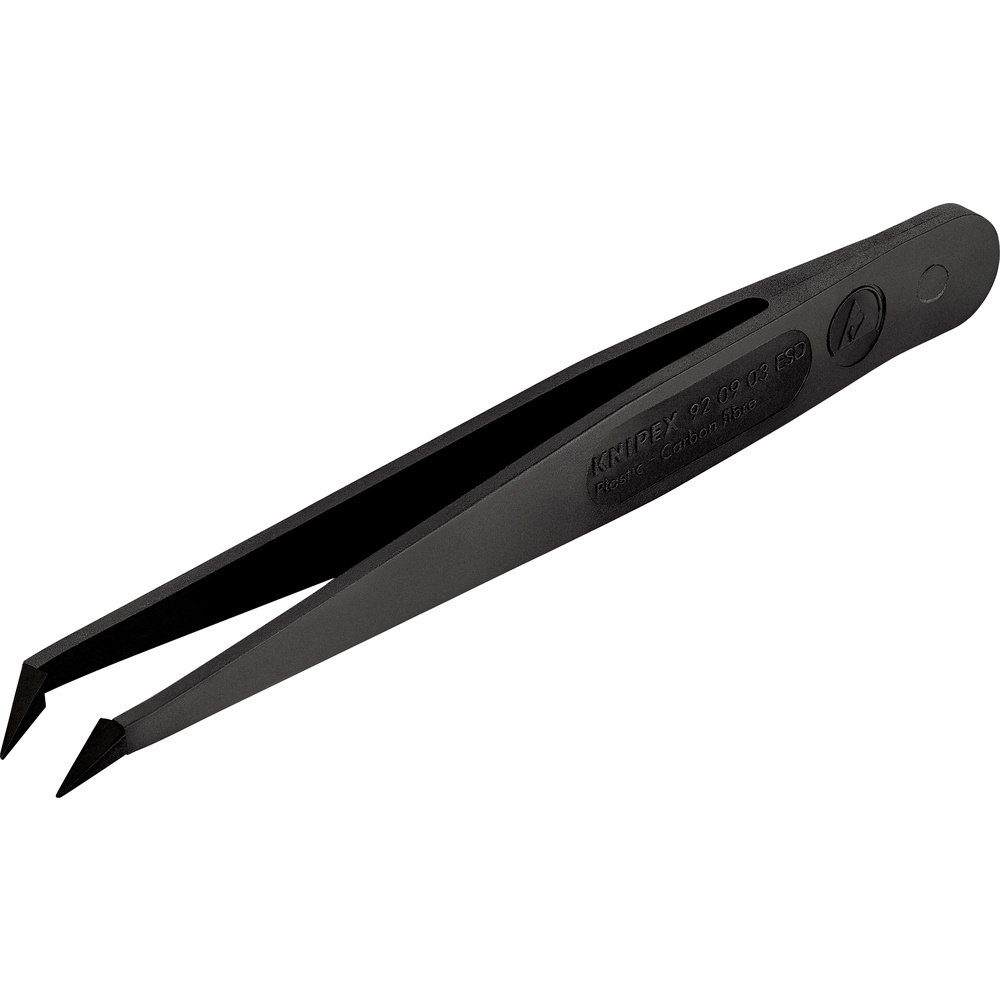 Knipex Pinzette Knipex 92 09 03 ESD ESD Pinzette 1 Stück Spitz, gebogen 45°, fein 110
