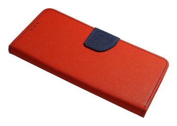 cofi1453 Handyhülle SAMSUNG GALAXY S22 ULTRA (SM-908B) Rot-Blau 6,8 Zoll, Kunstleder Schutzhülle Handy Wallet Case Cover mit Kartenfächern