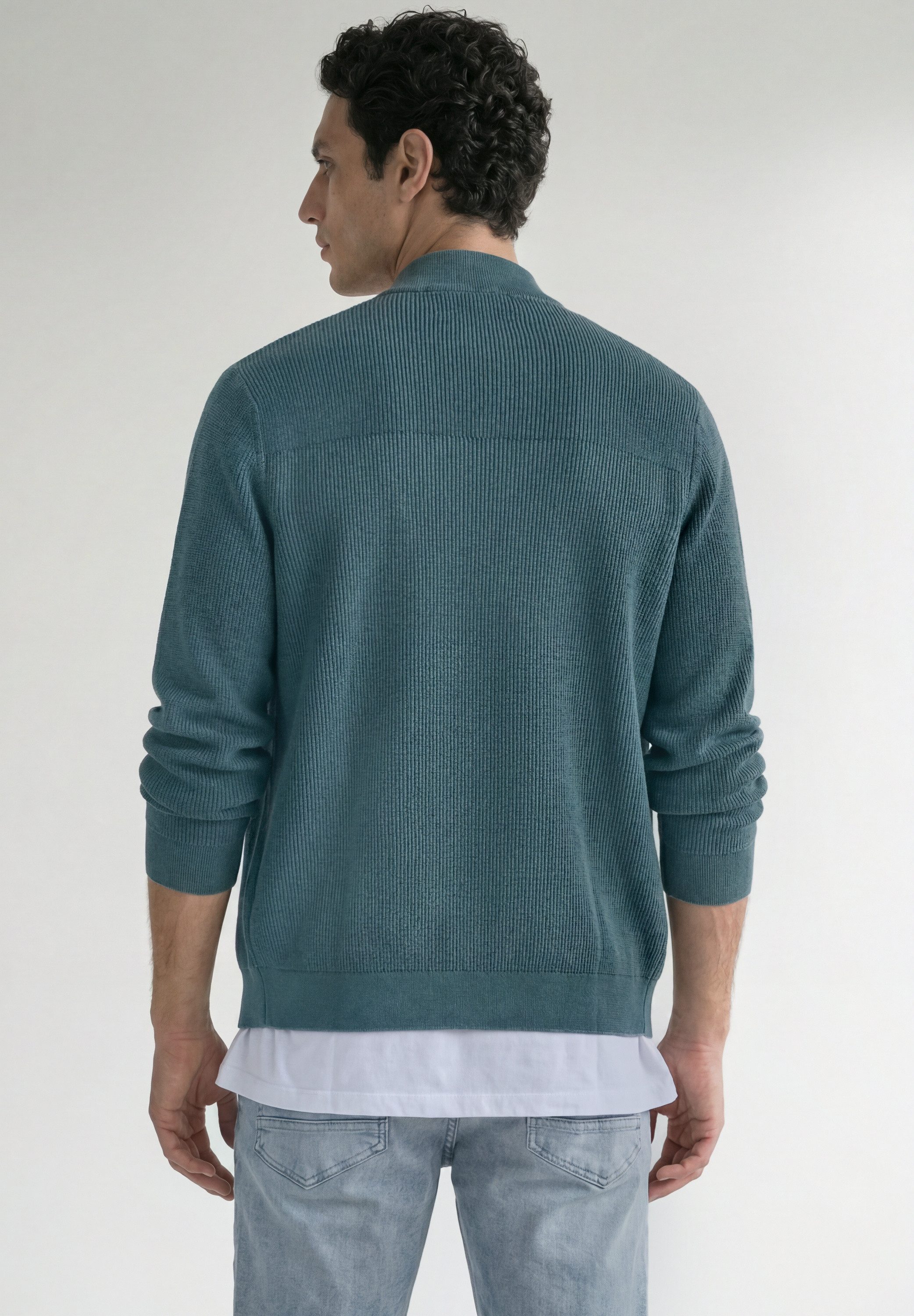 STREET ONE MEN Cardigan aus reiner Baumwolle – Bild 2 von 5