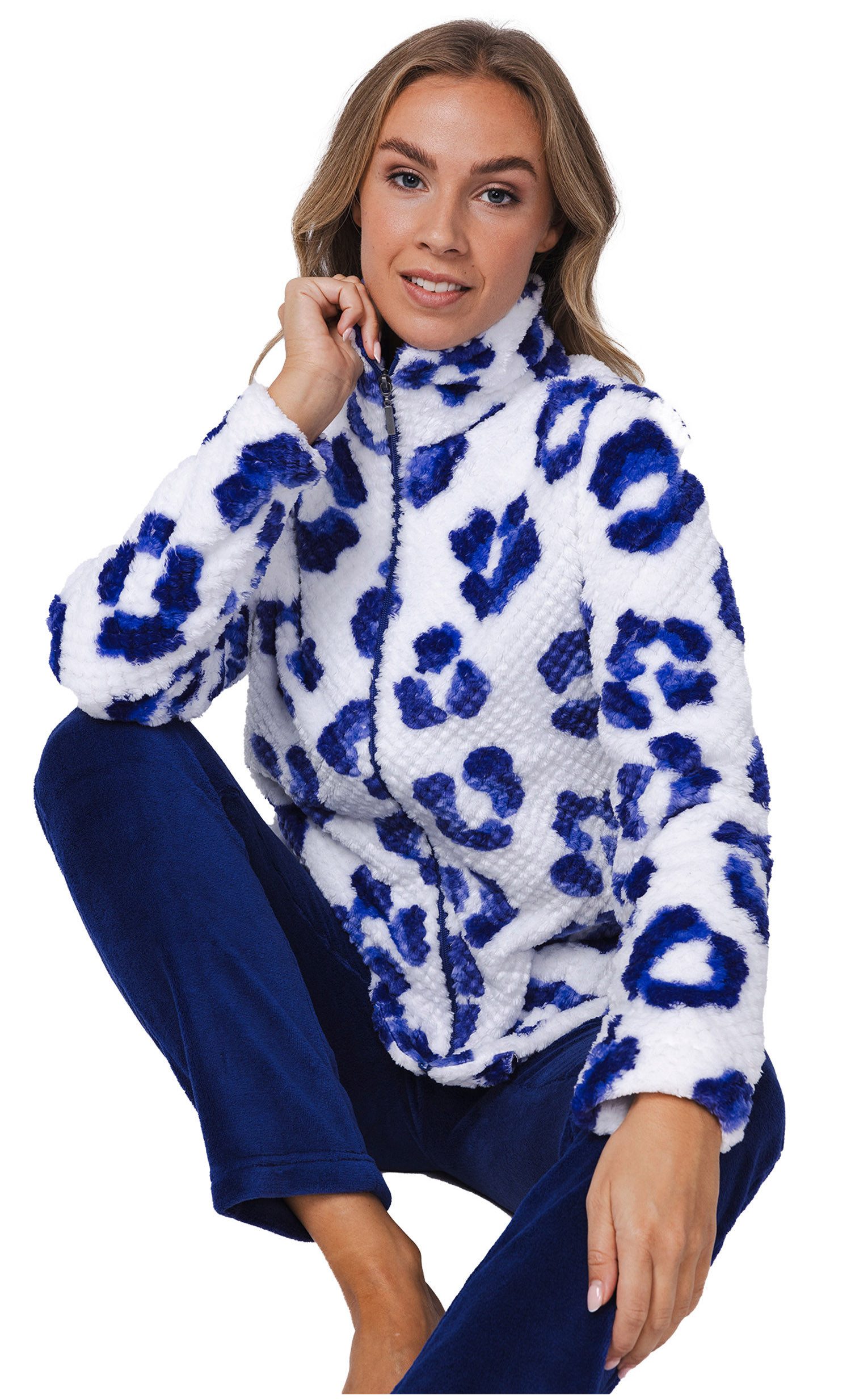 Rebelle Hausanzug Kuscheliger Damen Fleece Homewearanzug (2 tlg) Modisches Design