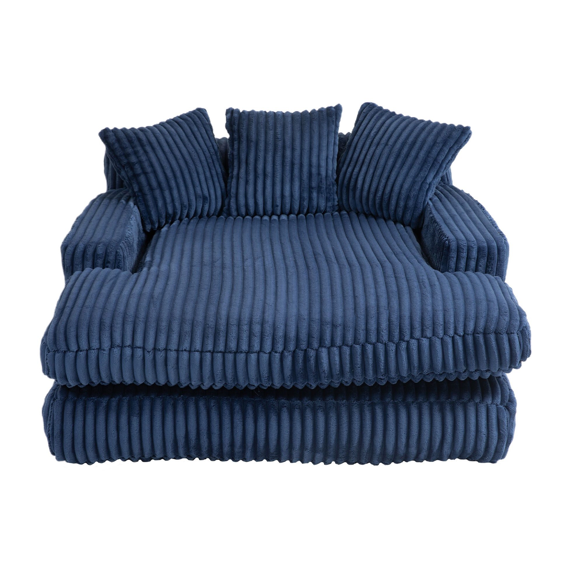 LVHOM Polsterliege 155x125x63cm Schlafsofa mit 3 günstig online kaufen