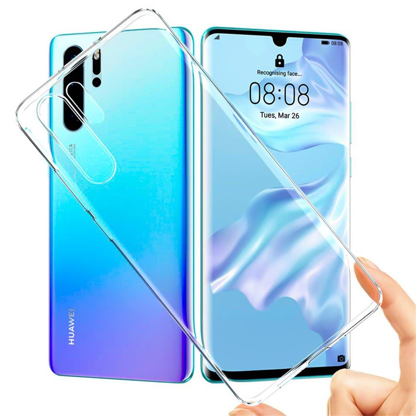 CoolGadget Handyhülle Transparent Ultra Slim Case für Huawei P30 Pro 6,5 Zoll, Silikon Hülle Dünne Schutzhülle für Huawei P30 Pro Hülle – Bild 5 von 5