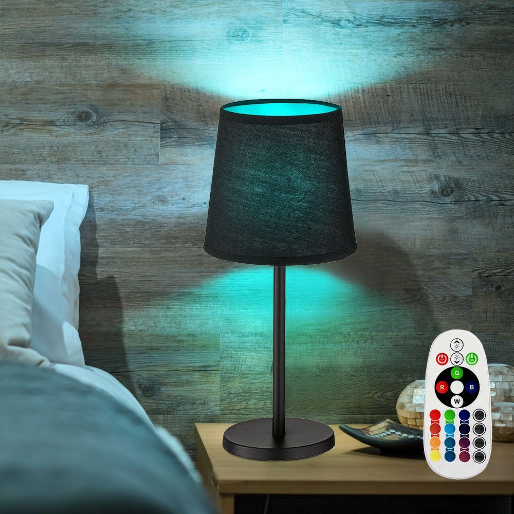 Wohnzimmer Nachttischlampe Leuchtmittel Leselampe Farbwechsel, Warmweiß, LED etc-shop Tischleuchten Tischleuchte, Tischlampe inklusive,