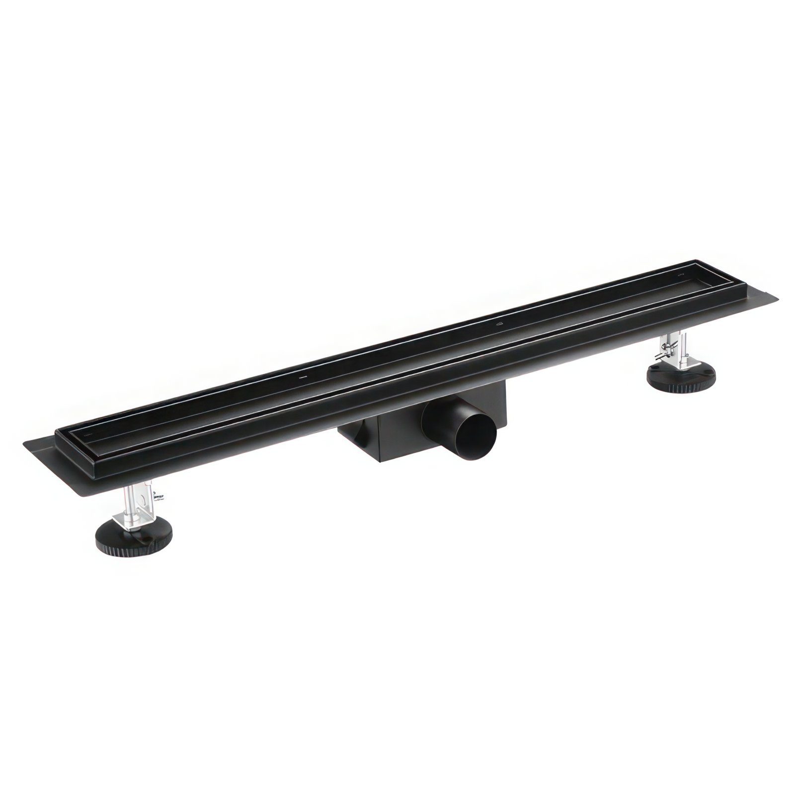 KOLMAN Duschrinne DUPLEX NEXT Edelstahl Flach Bodenablauf 50 cm,Komplettset, Abfluss Befliesbar