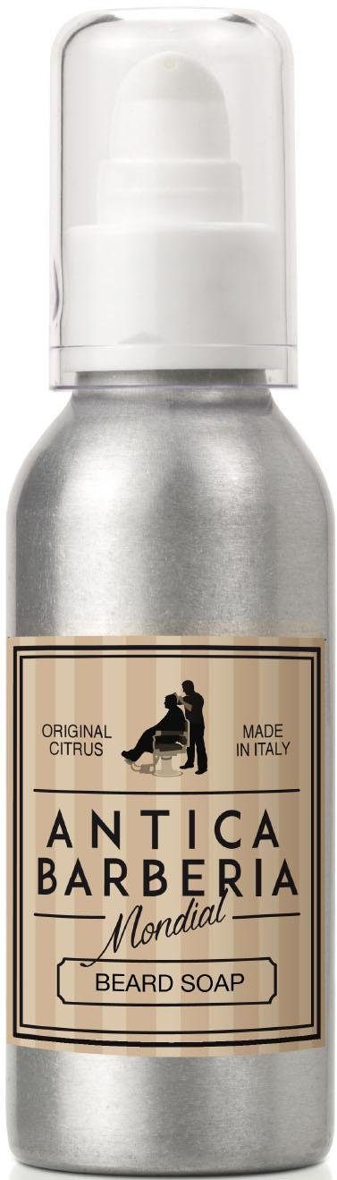 Mondial Antica Barberia Bartseife Beard Soap Original Citrus, Frischer Duft aus Edelhölzern und Zitrusfrüchten für Bartpflege.