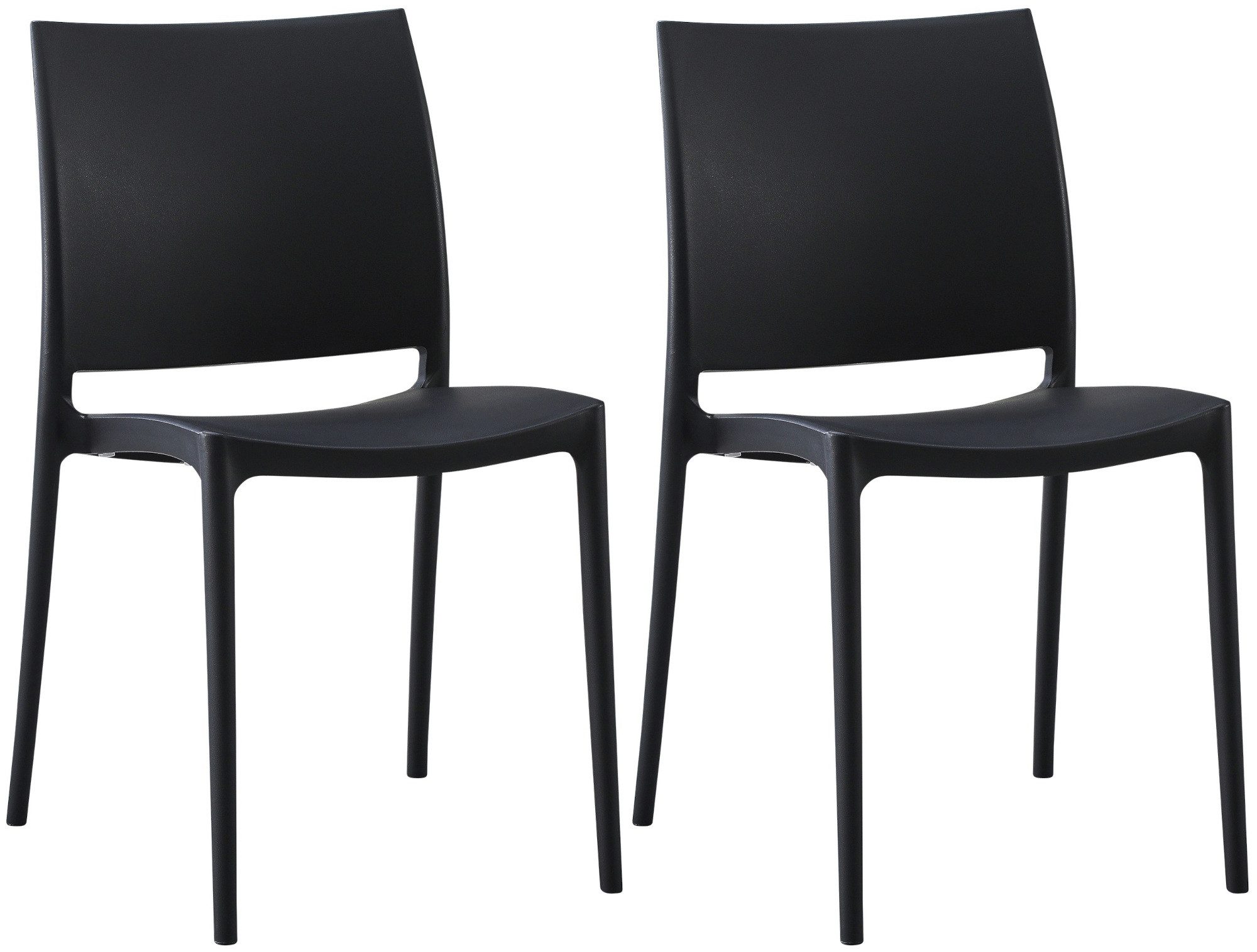 CLP Gartenstuhl Meton (2er Set, 2 St), Kunststoff, wetterfest, UV-beständig günstig online kaufen
