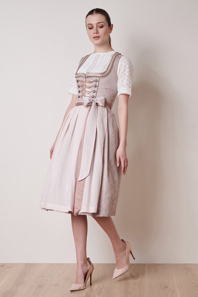 KRÜGER COLLECTION Dirndl 'Enid' Traditionell 114265, Rosa - 70cm günstig online kaufen