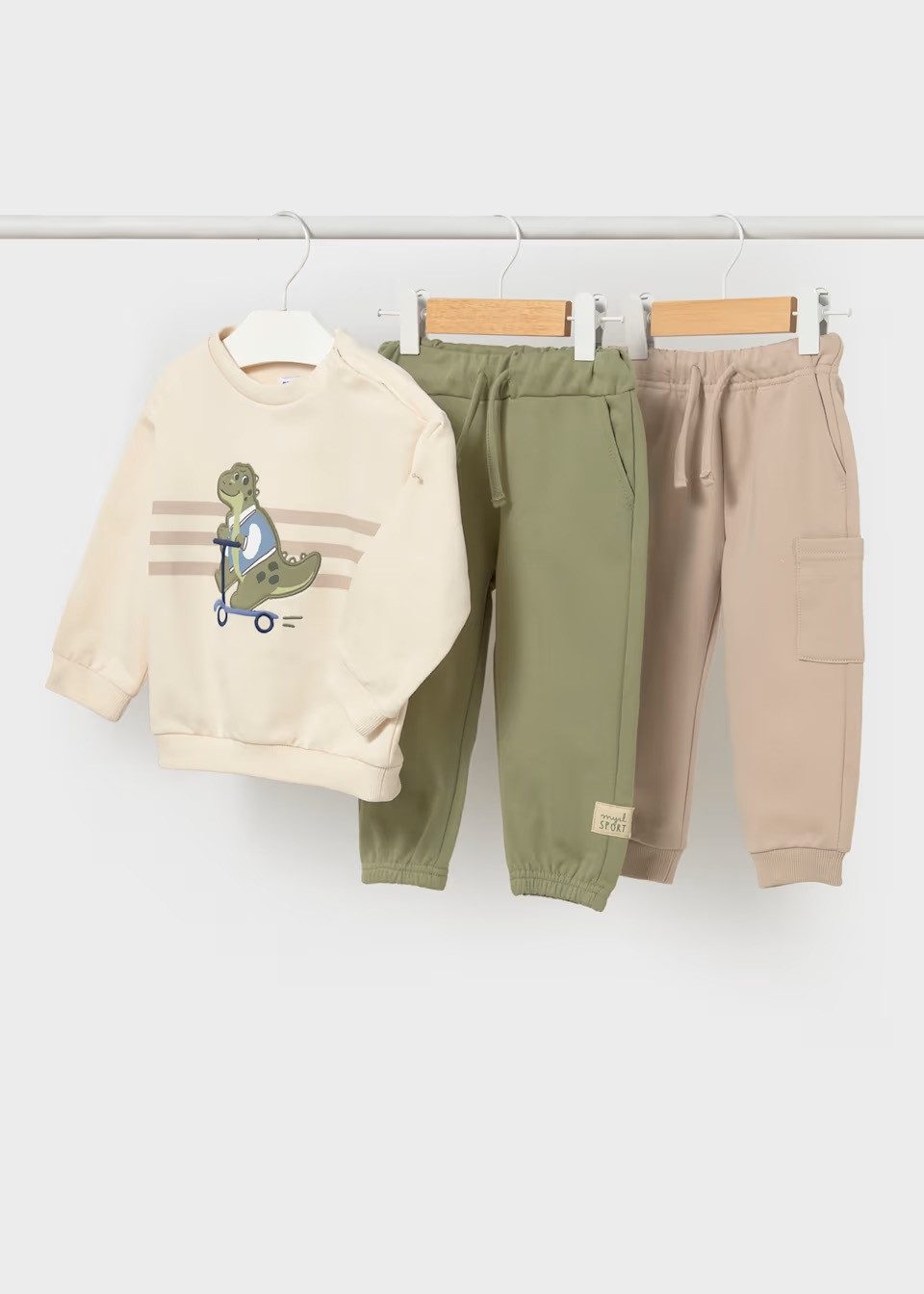 Mayoral Jogginganzug Baby Jogginganzug mit 2 Hosen – Krokodil (283123)