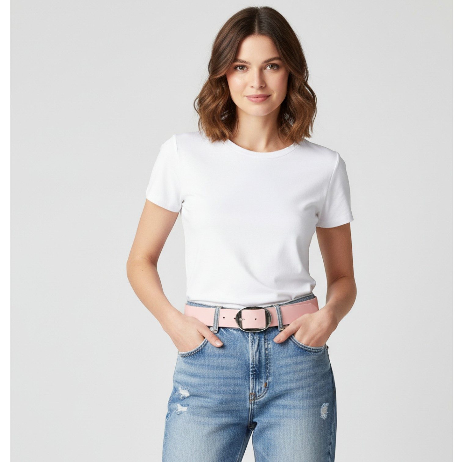 FRONHOFER Hüftgürtel Damen Rindsleder (1-St) sportlich, ovale Schnalle, für Jeans