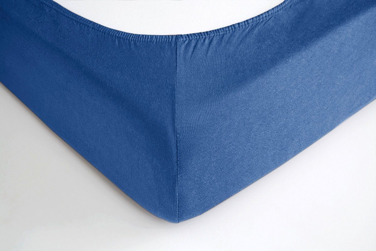 Hometex Premium Textiles Spannbettlaken Jersey Spannbettlaken 100% Baumwolle, Jersey, Gummizug: Rundumgummizug, Premium-Jersey Matratzenhöhe bis 23 cm – Bild 5 von 5