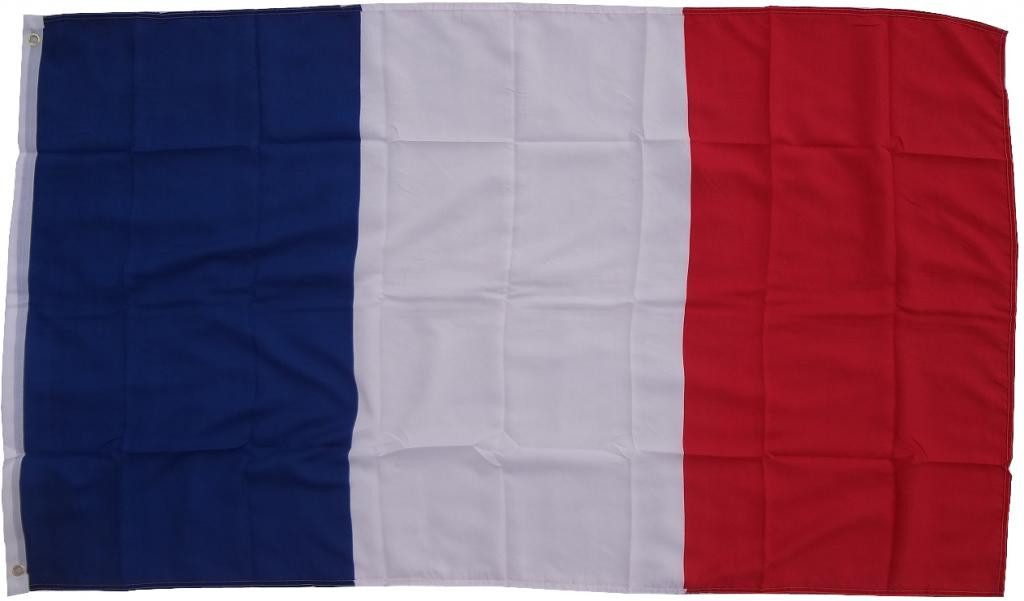 trends4cents Flagge XXL Flagge Fahne mit 3 Messingösen in 250 x 150 cm (Frankreich), für Fahnenmaste