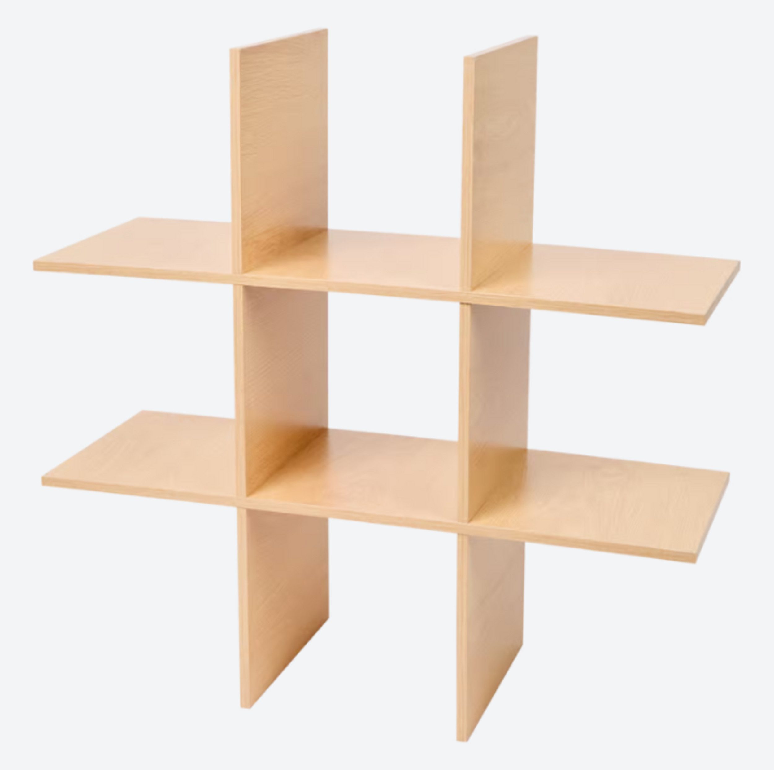 Holz Lichter Wandregal Wandregal, Schweberegal, Hängeregal, Holzregal mit 6 Fächern, FSC®-Holz, hängend, 3 kg Tragkraft, nachhaltig, platzsparend, stabil