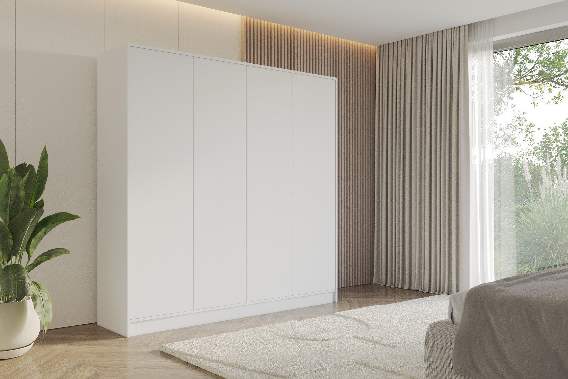 ALTDECOR Drehtürenschrank GELE (Kleiderschrank Garderobenschrank mit viel Stauraum, Moderner Schrank)