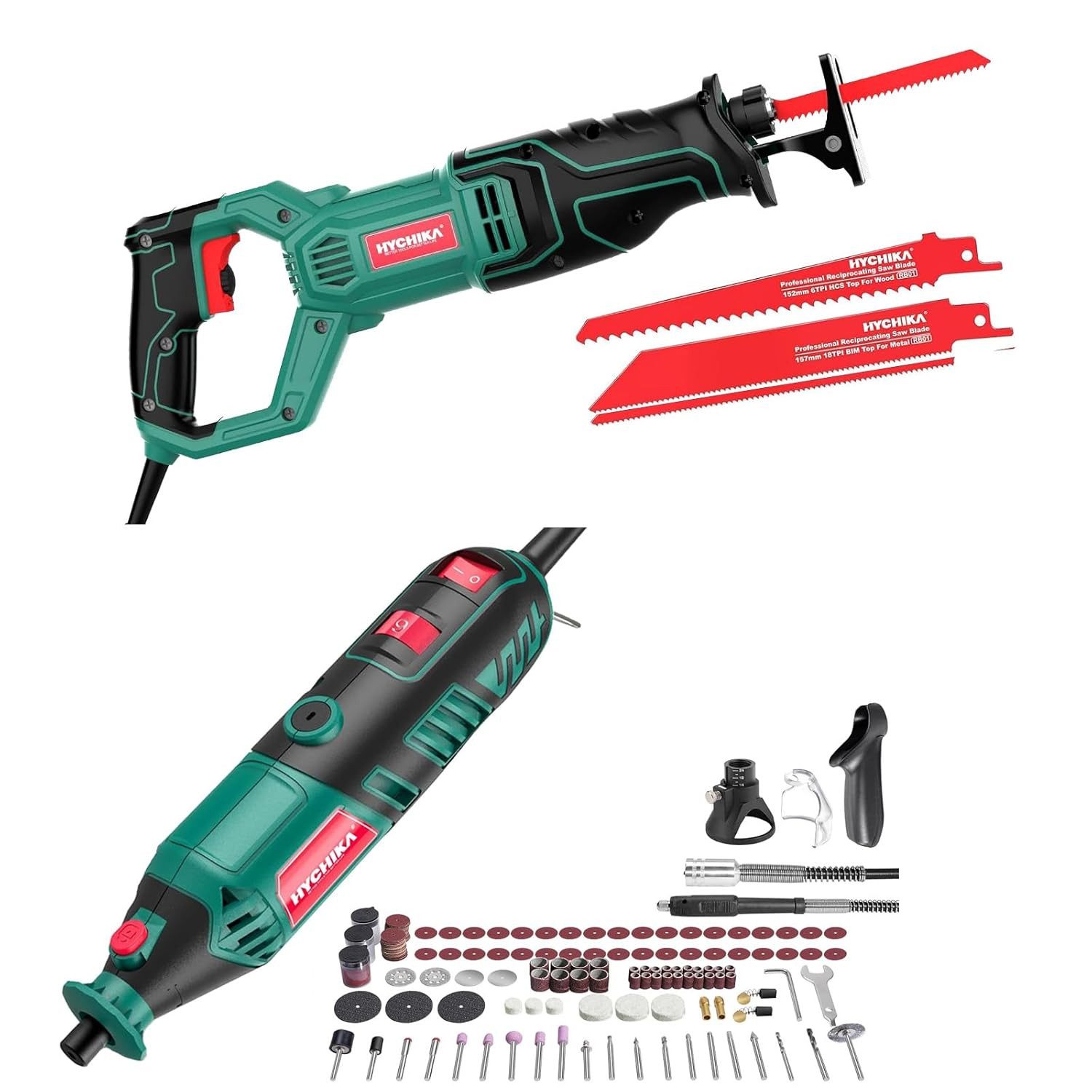 HYCHIKA BETTER TOOLS FOR BETTER LIFE Akku-Handkreissäge HYCHIKA Reciprocating Saw, 180W Rotary Tool