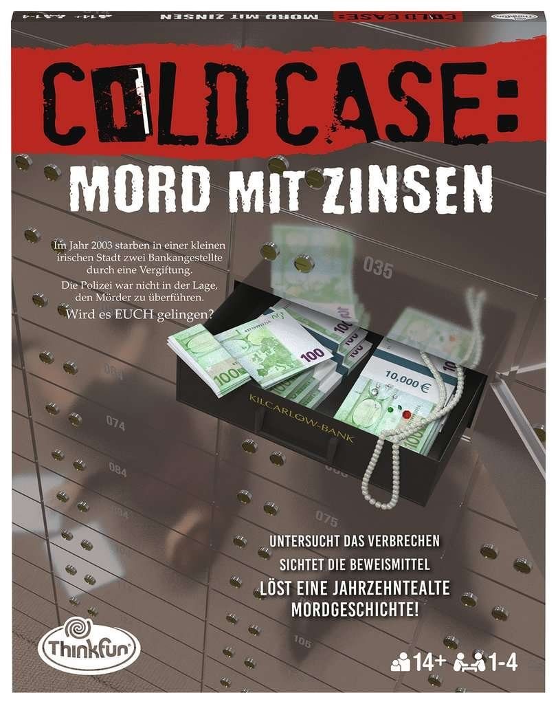 Ravensburger Spiel, ThinkFun 76486 Cold Case Mord mit Zinsen Rätselspi