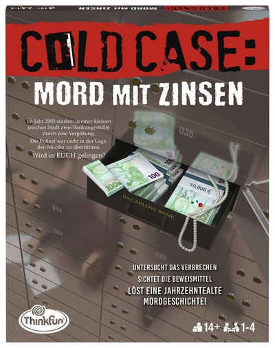 Ravensburger Spiel, ThinkFun 76486 Cold Case Mord mit Zinsen Rätselspi