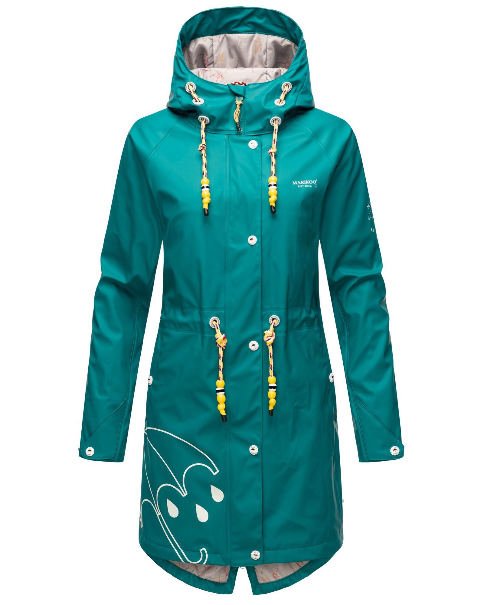Marikoo Outdoorjacke Dancing Umbrella mit einer großen Kapuze