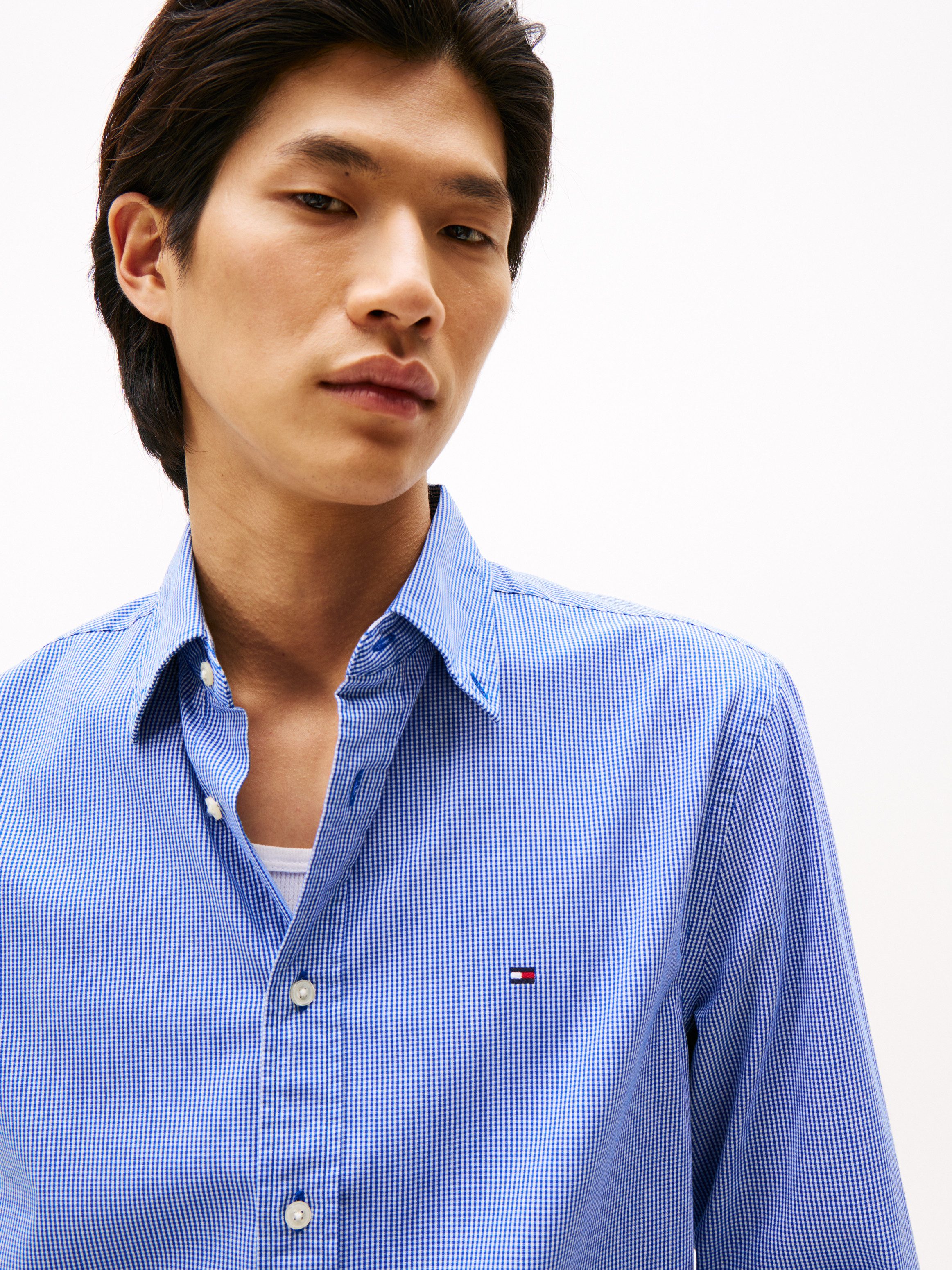 Tommy Hilfiger Langarmhemd FLEX POPLIN MICRO günstig online kaufen