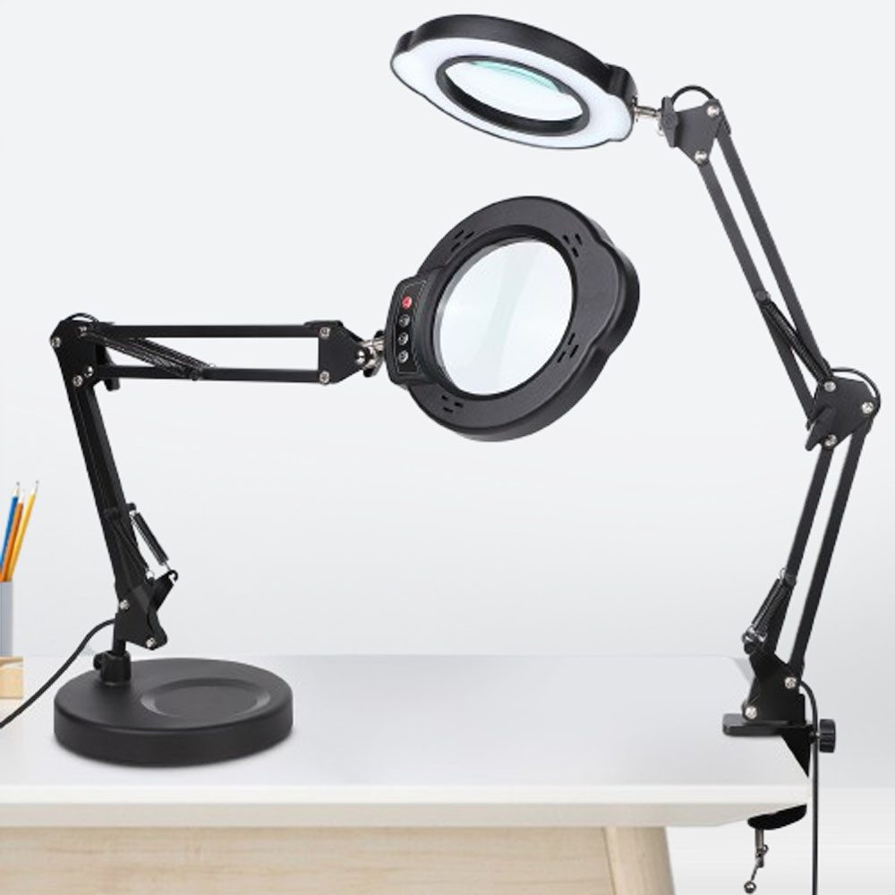 VIVIHEYDAY Lupenlampe 10X Lupe mit Licht und Ständer 2-in-1 LED Lupenleucht günstig online kaufen