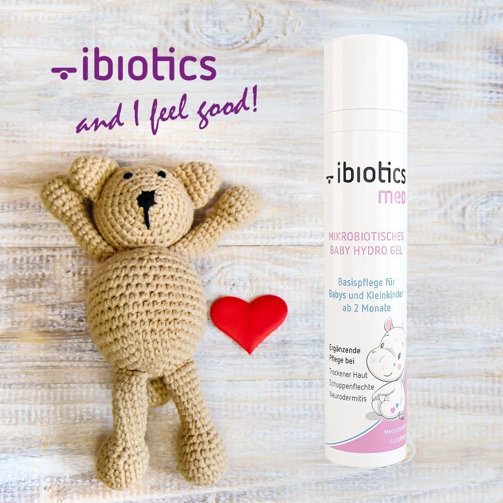 Ibiotics Hautpflegegel ibiotics Mikrobiotische Baby beruhigt Babyhautpflege, gereizte Gel ml juckende und 2 und Baby- ab Hydro - 50 Kinderhaut, Monaten