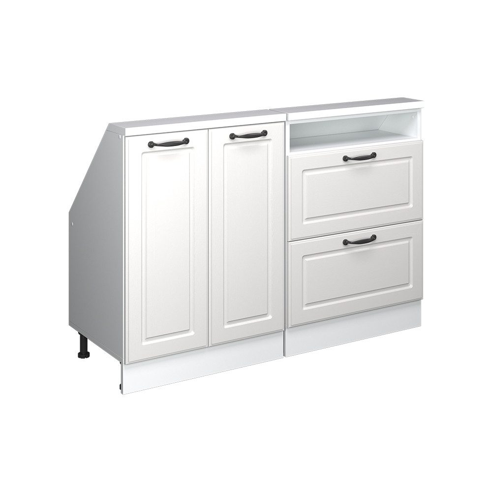 Vicco Unterschrank R-Line, Weiß Landhaus/Weiß, 120 günstig online kaufen