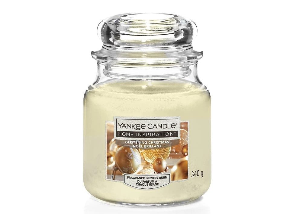 Yankee Candle LED-Christbaumkerzen Yankee Candle Duftkerze Mittleres Glas Glistening