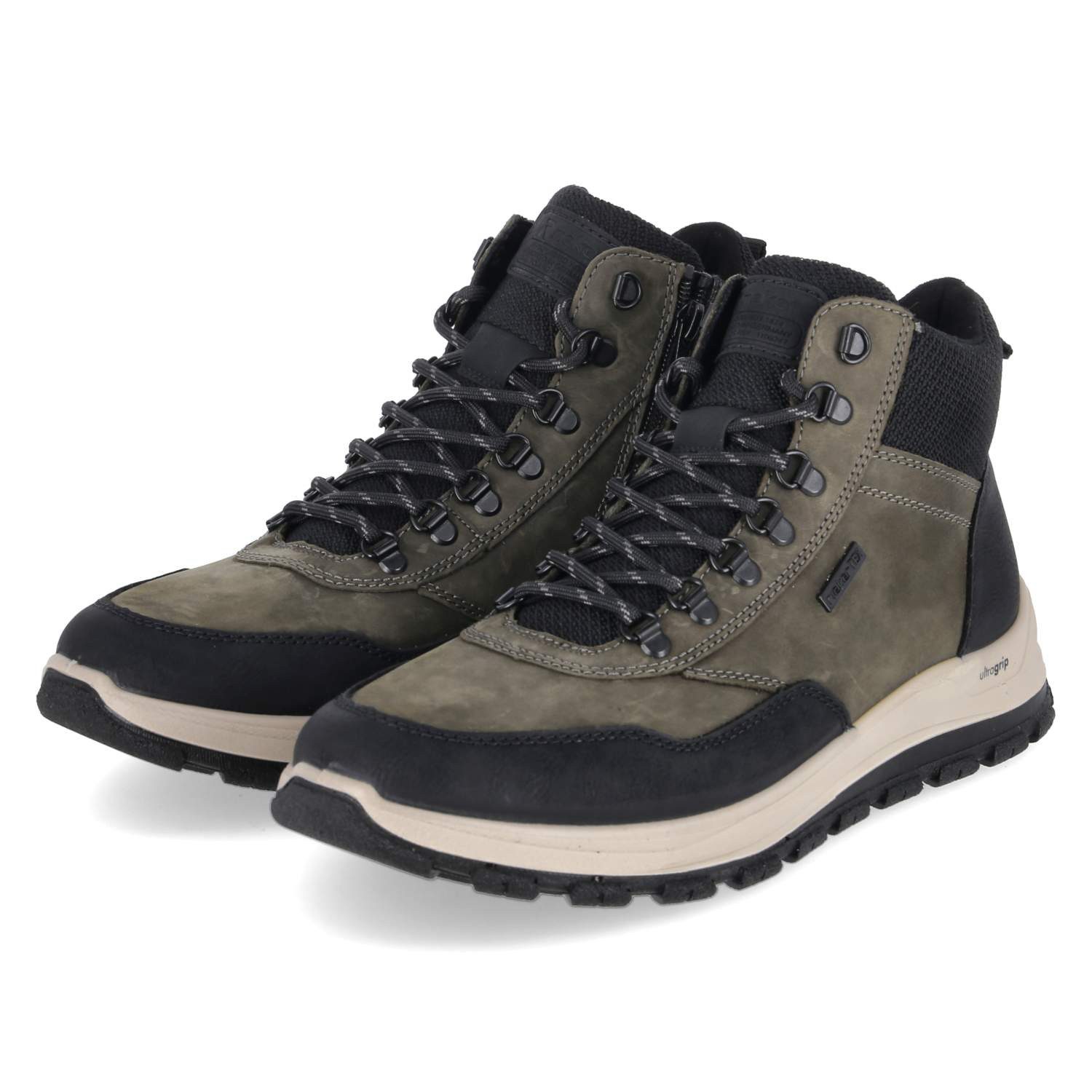 Rieker Rieker B8124-54 Herren Leder und Synthetik green Schnürstiefel