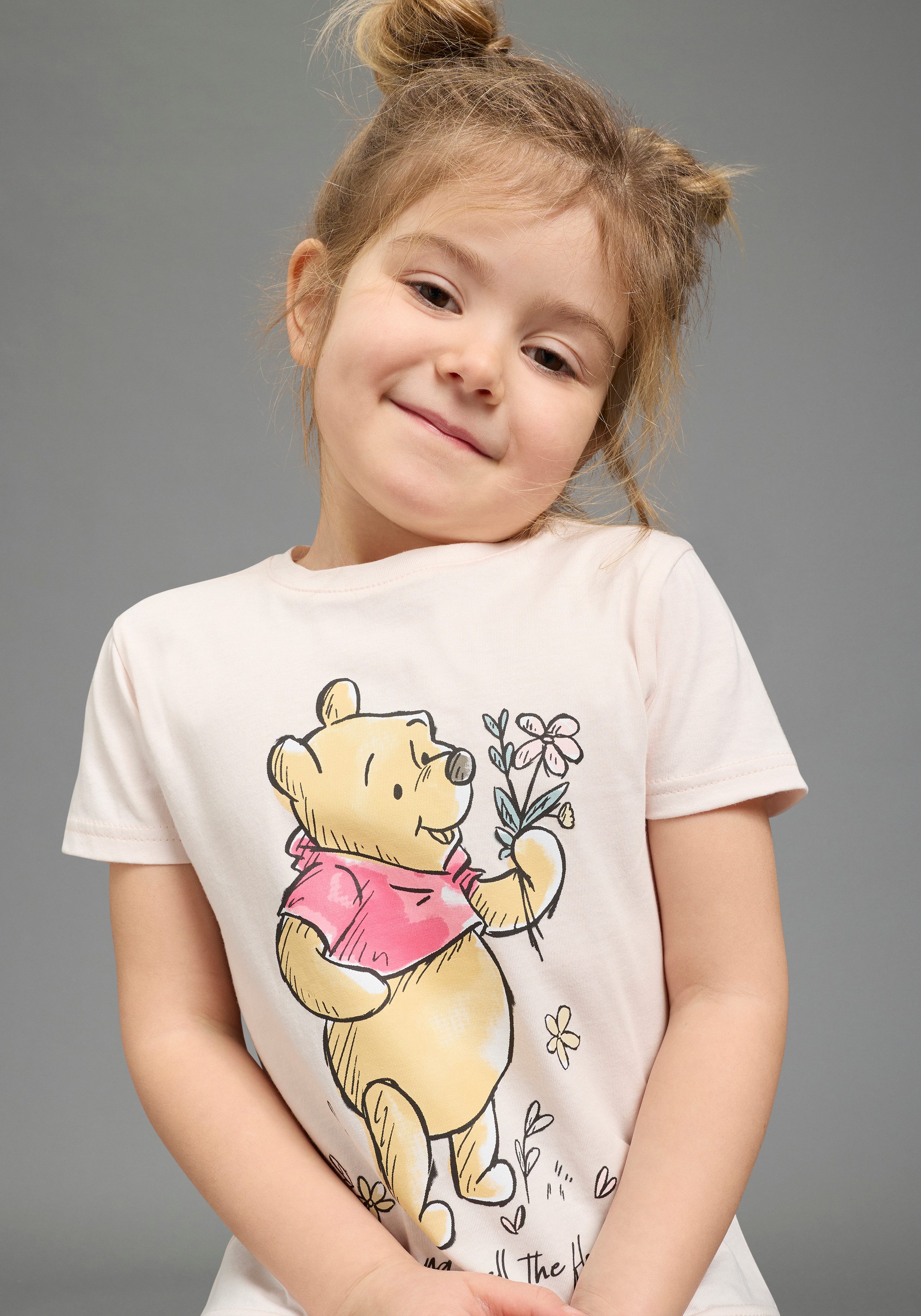 KIDSWORLD T-Shirt WINNIE Puuh - Disney Shirt Kurzarm, Rundhalsausschnitt, mit modischem Druck, Basic Passform