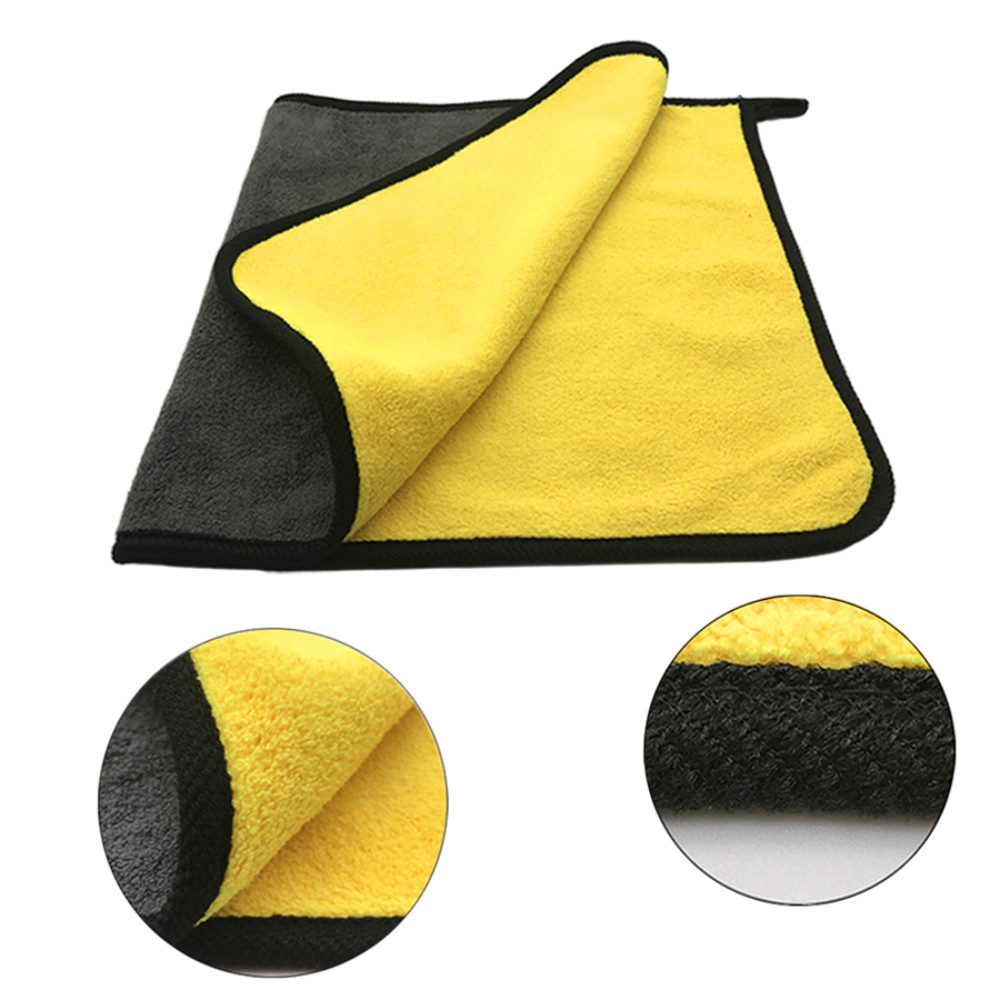 Blusmart Mikrofasertücher Autopflege Mikrofasertuch (30x30 cm, Sehr Weich Autoreinigung Poliertuch, 6-tlg., Extrem Saugstark, Für Pflege von Motorrad Hause Küche)