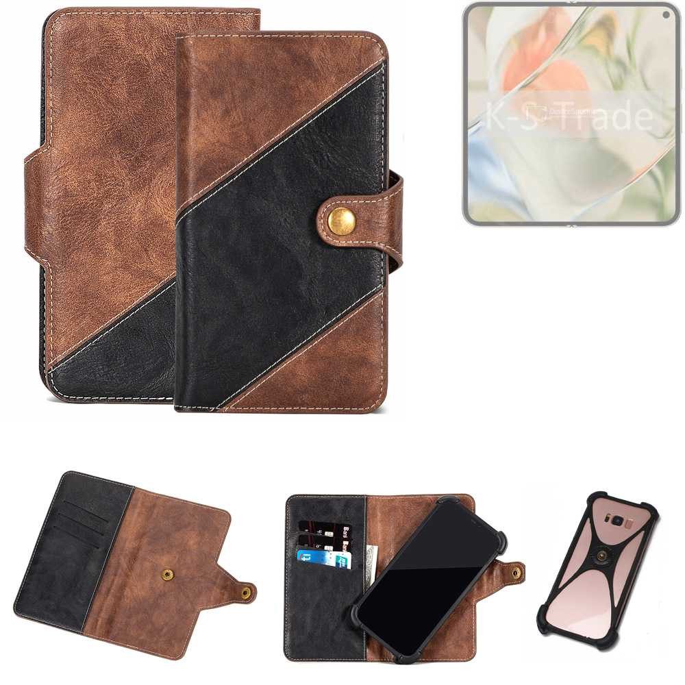 K-S-Trade Handyhülle für Google Pixel 9 Pro Fold, Handyhülle Schutzhülle Bookstyle Case Klapphülle Cover Hülle