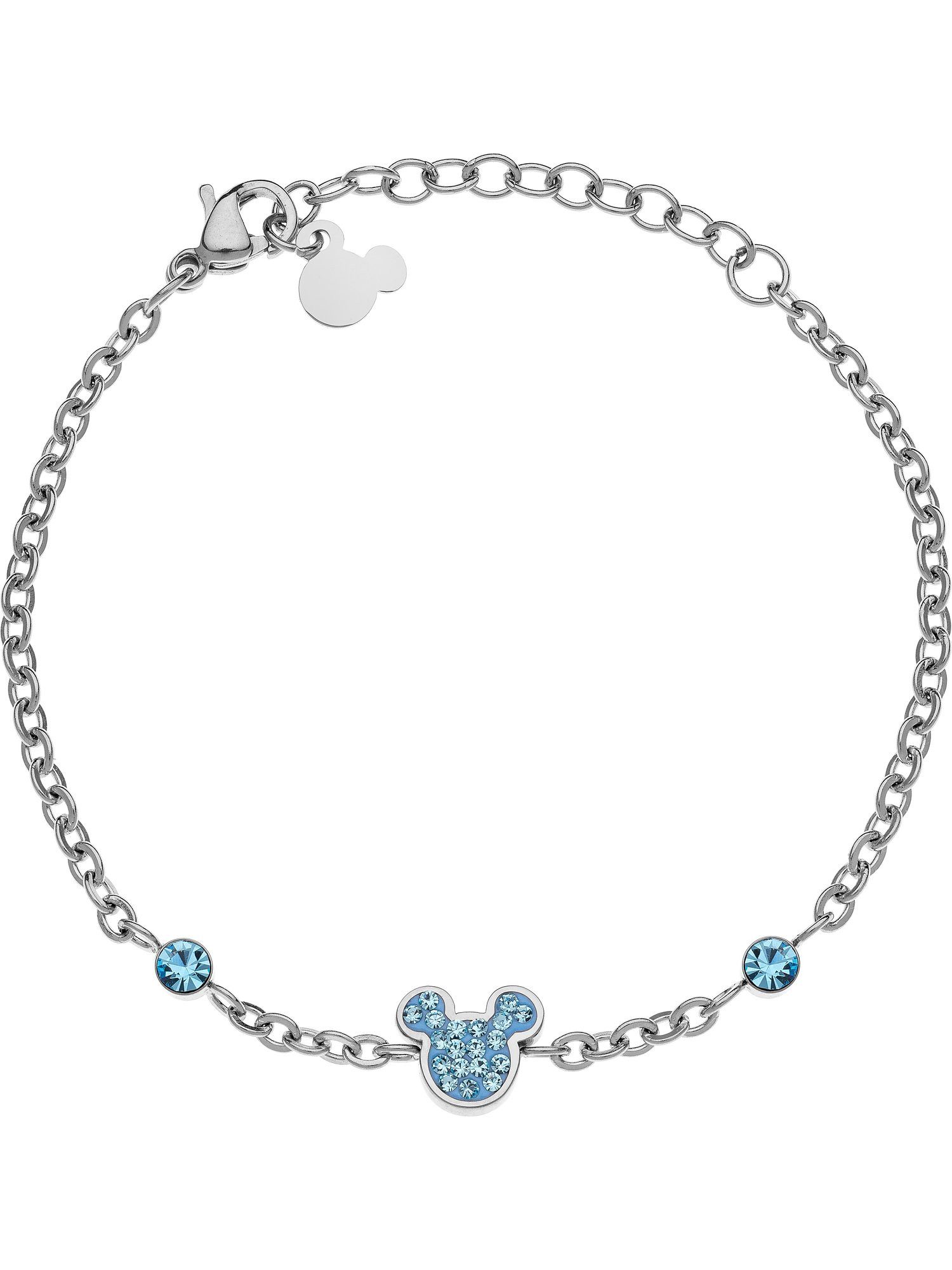 DISNEY Jewelry Silberarmband Disney Mädchen-Armband Edelstahl Kristall, Modern