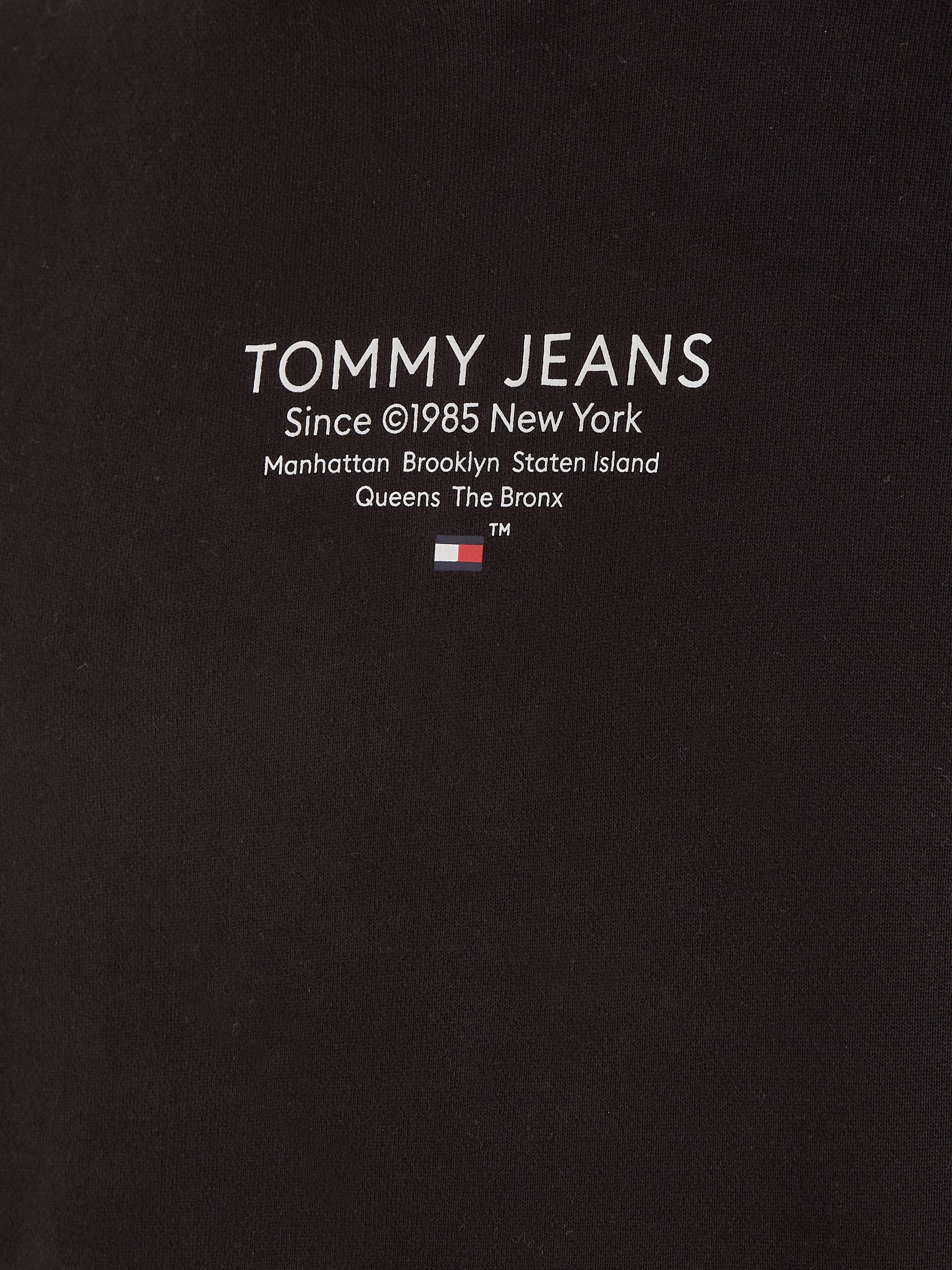 REG Kordeln Jeans EXT ESNTL HOOD Black GRAPHIC Kapuzensweatshirt Tommy TJM mit