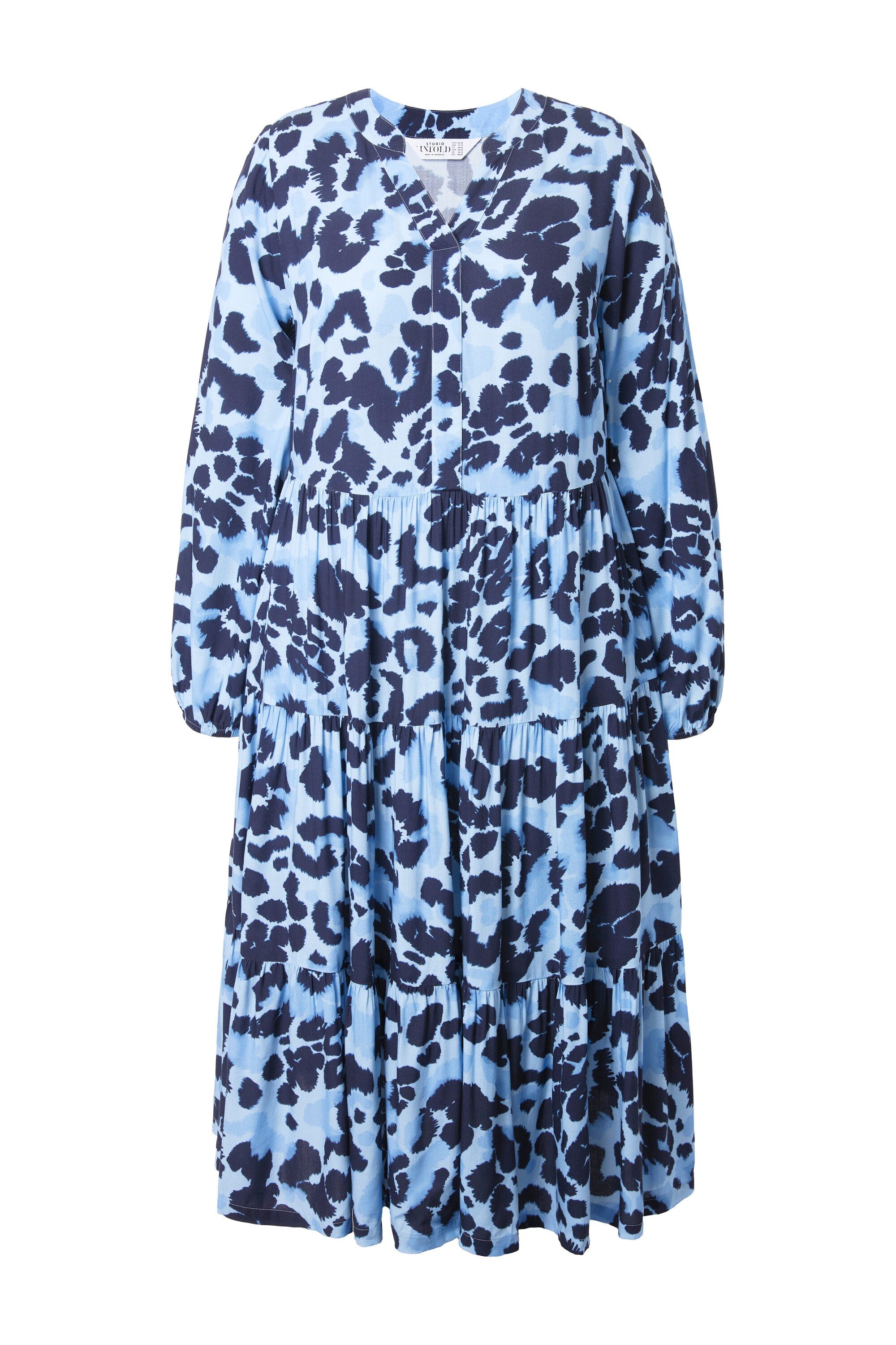 Studio Untold Maxikleid Maxikleid A-Line Leo Volants günstig online kaufen