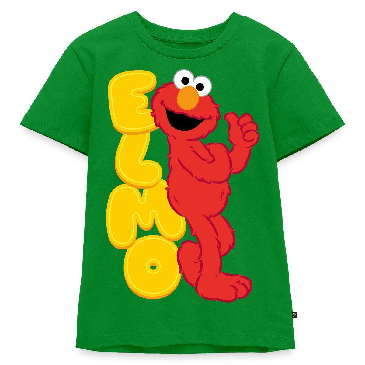 T-Shirt Sesamstraße Elmo Mit Schriftzug Kinder Premium T-Shirt