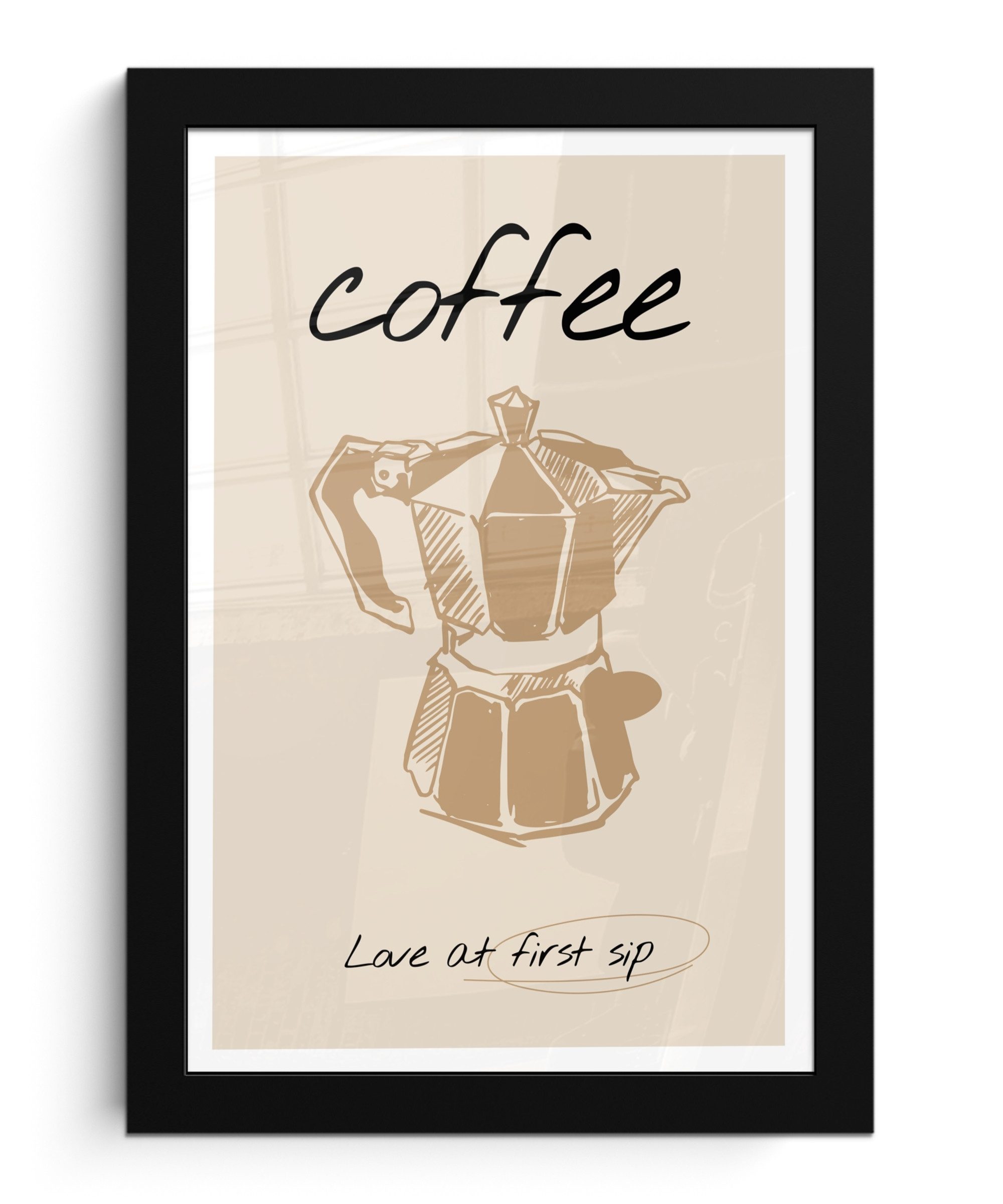 MuchoWow Poster Kaffee - Zitat - günstig online kaufen