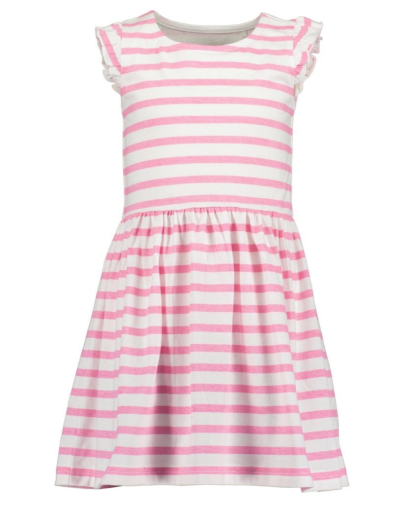Blue Seven A-Linien-Kleid Blue Seven Kleid Schlupfkleid Shirtkleid Ringel weiß rosa (kein Set, 1-tlg) Markenlabel